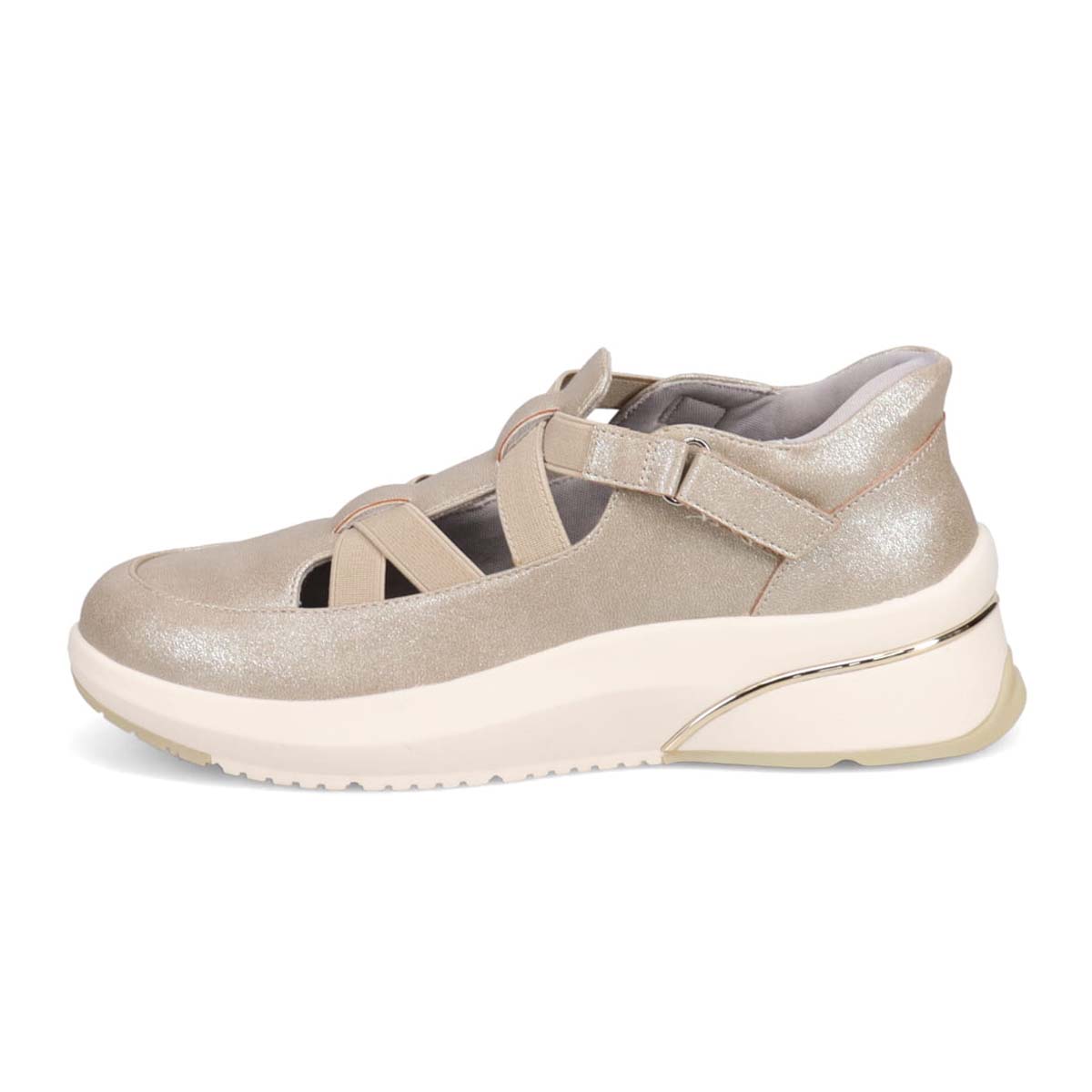 HIROKO KOSHINO FEMME クイックフィット ストラップ付スリッポンシューズ　HRL5009 GOLD 23.0