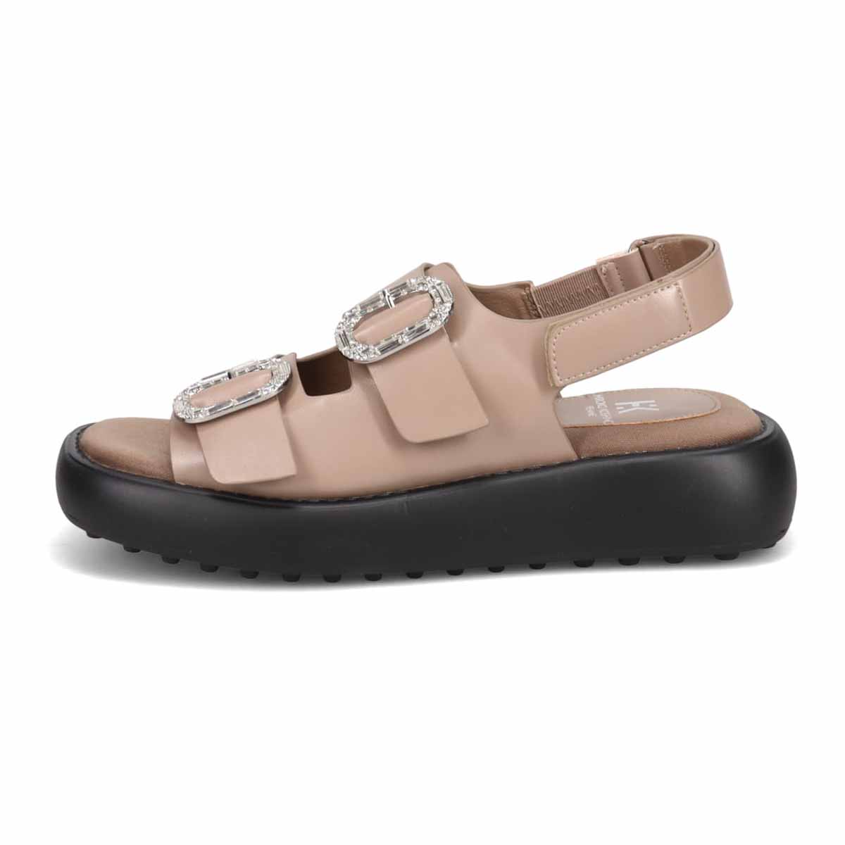 HIROKO KOSHINO FEMME バックル付きサンダル　HRL5011 OAK M　(23.0～23.5)