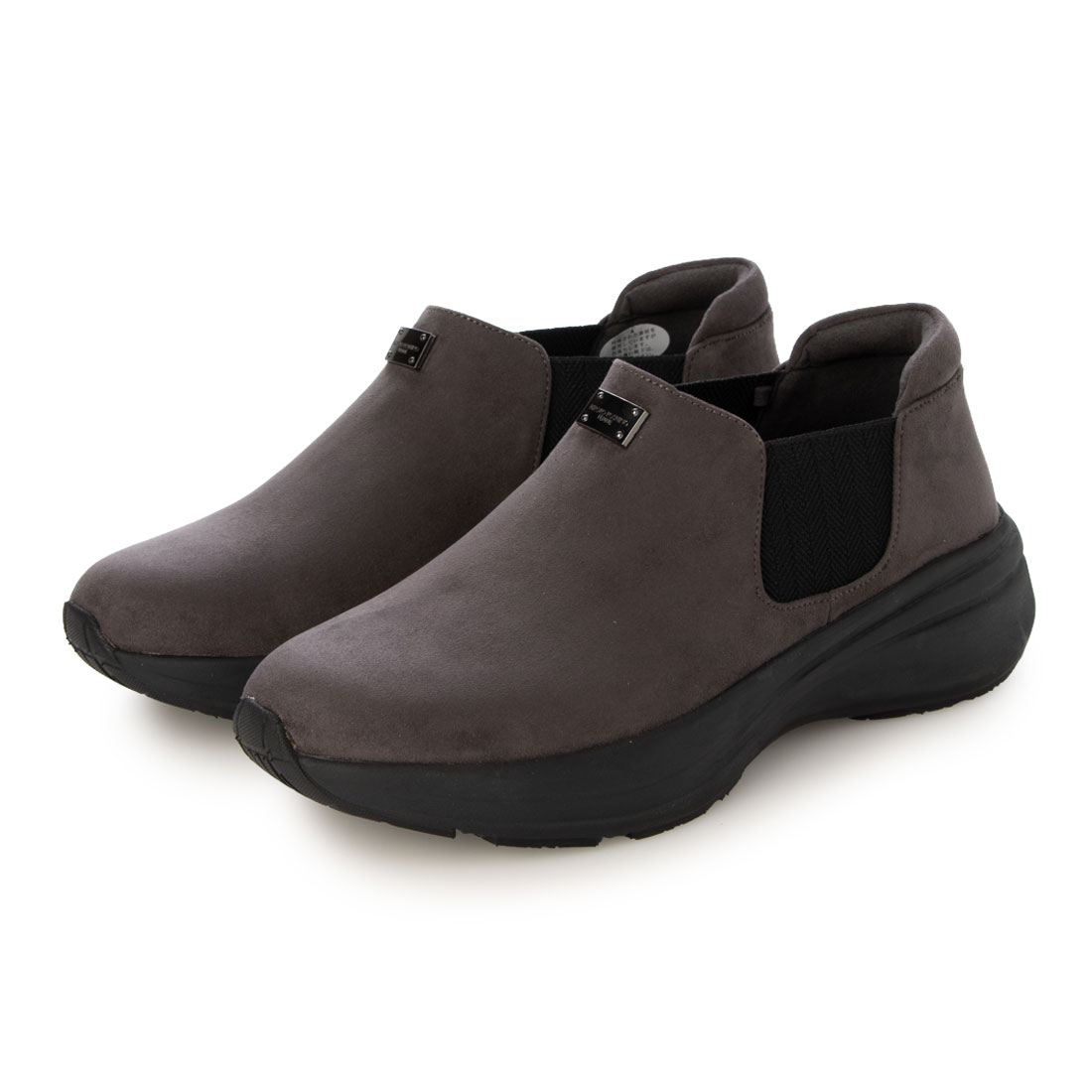 HIROKO KOSHINO FEMME シンプルなサイドゴアブーティ HRL5012 GRAY-SILKY 23.0