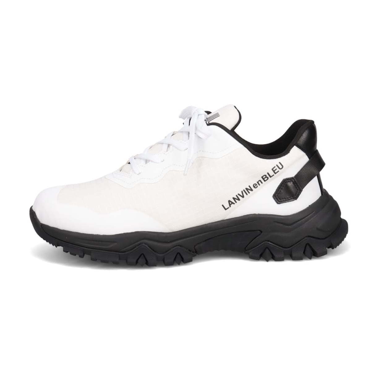 ランバンオンブルー LANVIN en Bleu 「リカバリーインソール」搭載で指圧効果により血行を115％促進。トレイルランニングスニーカー　LB1006XR WHITE 25.0