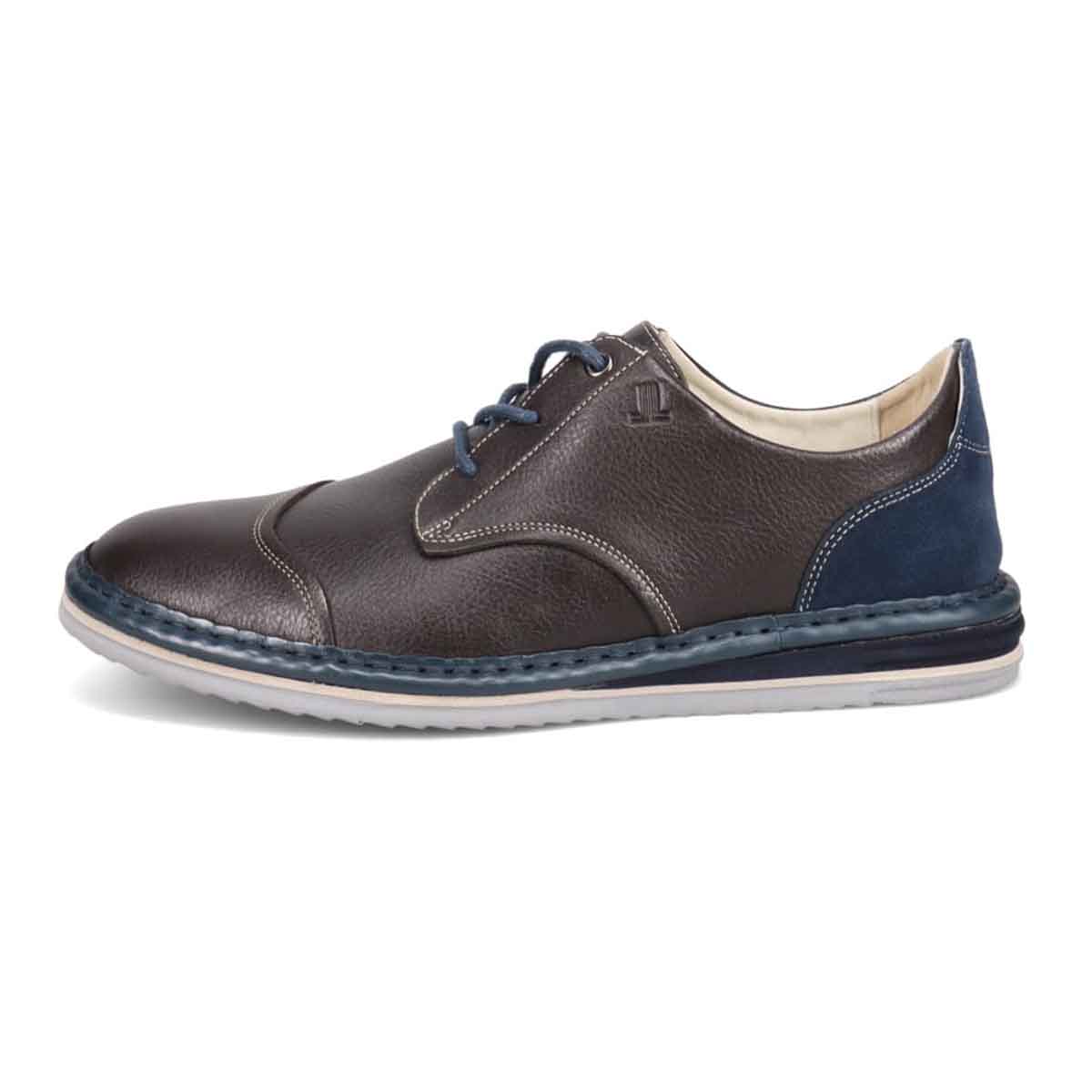 ランバンオンブルー LANVIN en Bleu 「Recovery Shiatsu Insole」搭載で指圧効果により血行を115％促進。LANVIN en Bleu　レースアップ カジュアルシューズ  LB1014XR D-GRAY 25.0