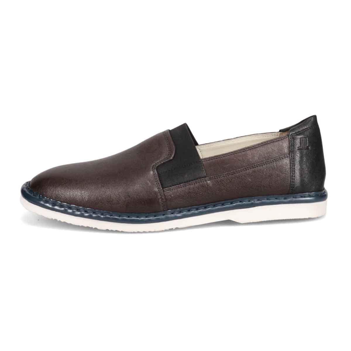 ランバンオンブルー LANVIN en Bleu 「Recovery Shiatsu Insole」搭載で指圧効果により血行をよくする。LANVIN en Bleu　ローファースリップオンシューズ  LB1015XR D-GRAY 25.0