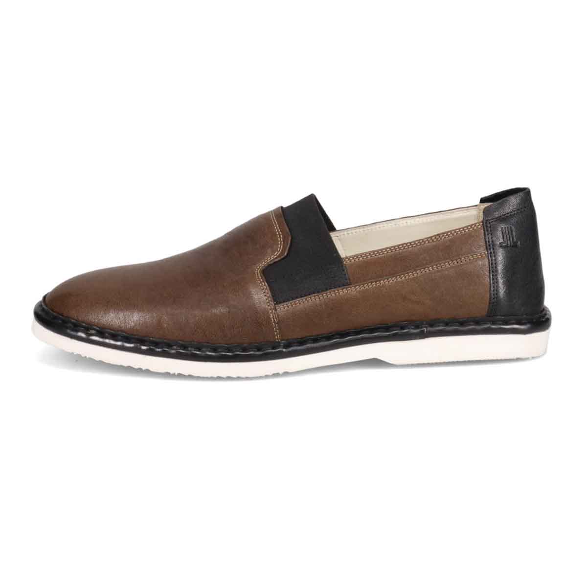 ランバンオンブルー LANVIN en Bleu 「Recovery Shiatsu Insole」搭載で指圧効果により血行をよくする。LANVIN en Bleu　ローファースリップオンシューズ  LB1015XR KHAKI 25.0