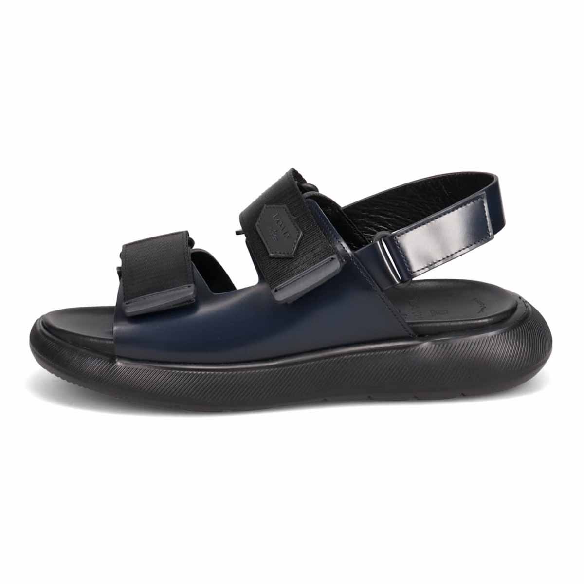 ランバンオンブルー LANVIN en Bleu 「リカバリーインソール」搭載で指圧効果により血行を115％促進。レザーサンダル　LB3512XR NAVY M