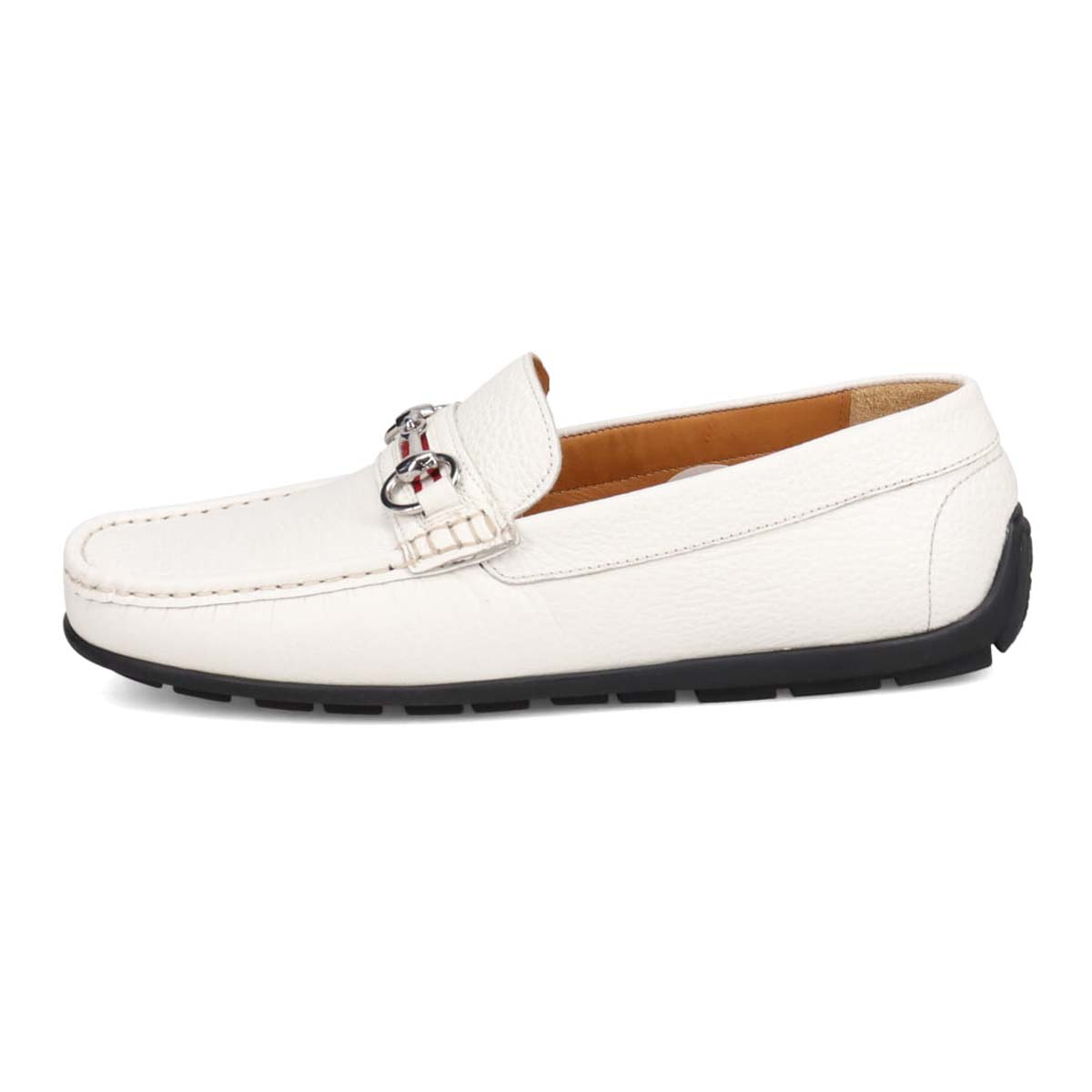 ルーテシア LUTECIA ビット付きソフトドライビングシューズ  LU8102 WHITE 25.0