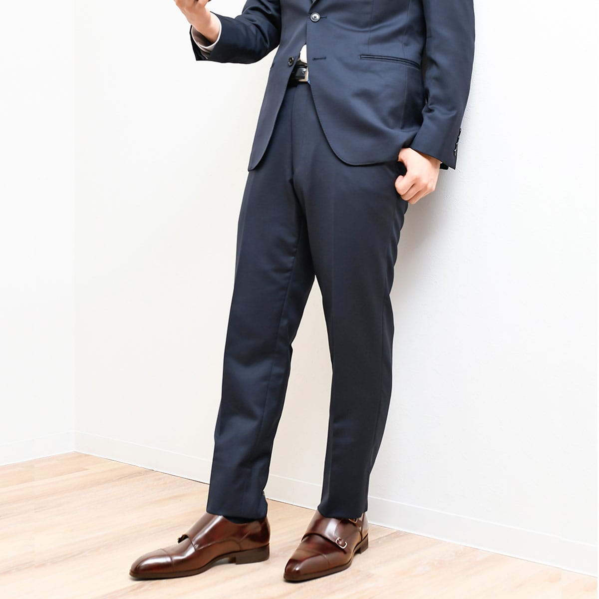 マドラス madras metaインソール  モンクストラップ ドレスシューズ M2713MT D-BROWN 25.0