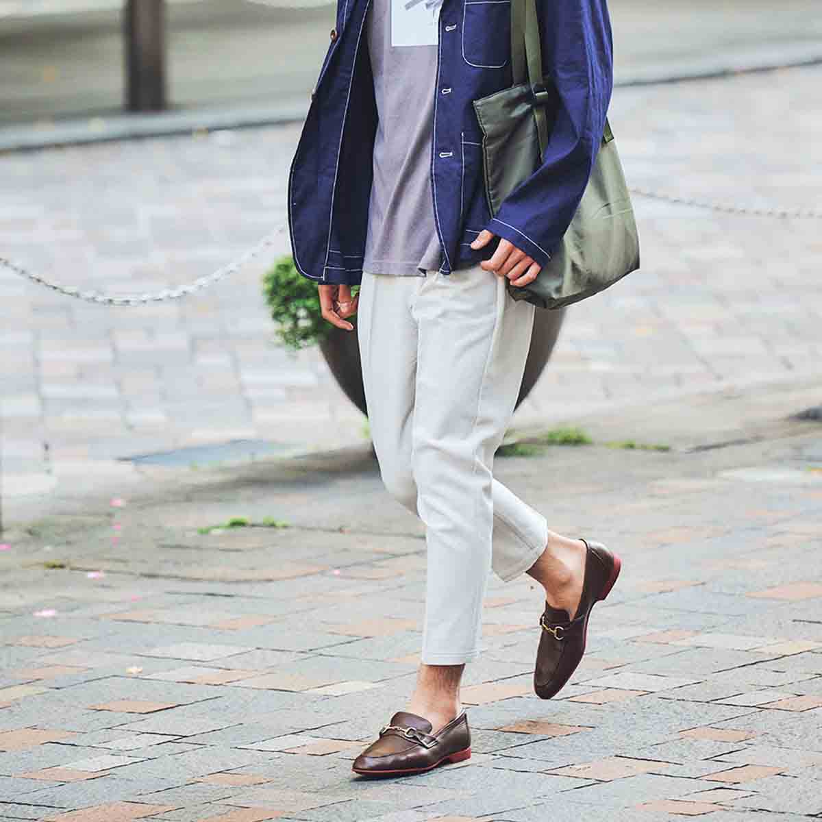 madras バイカラー・ラバーソールを使用した　ソフトスリップオンシューズ　Ｍ493 D-BROWN 25.0