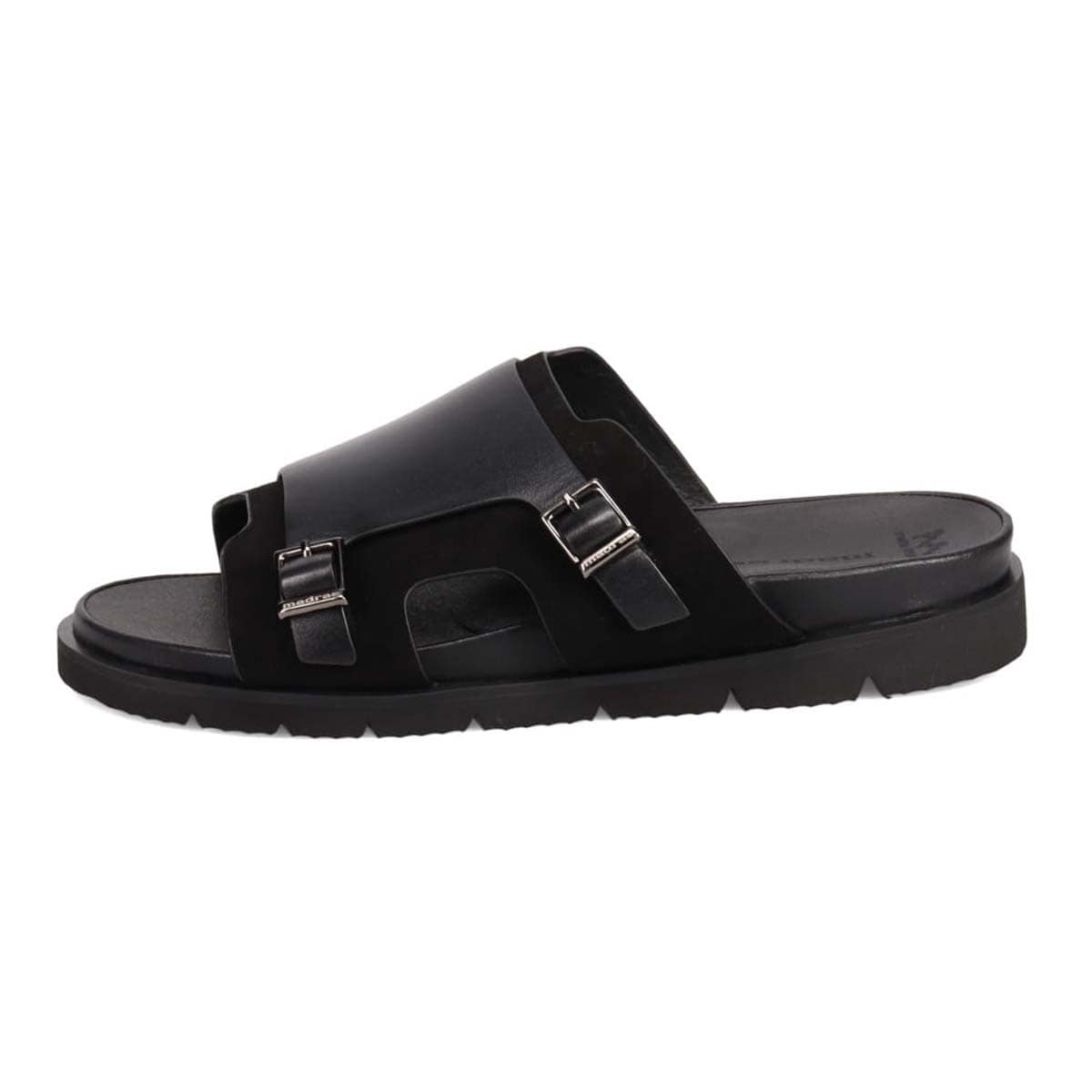 マドラス madras メタインソール搭載シューズ  レザーサンダル  M532MT BLACK-SILKY M（25.0～25.5ｃｍ）