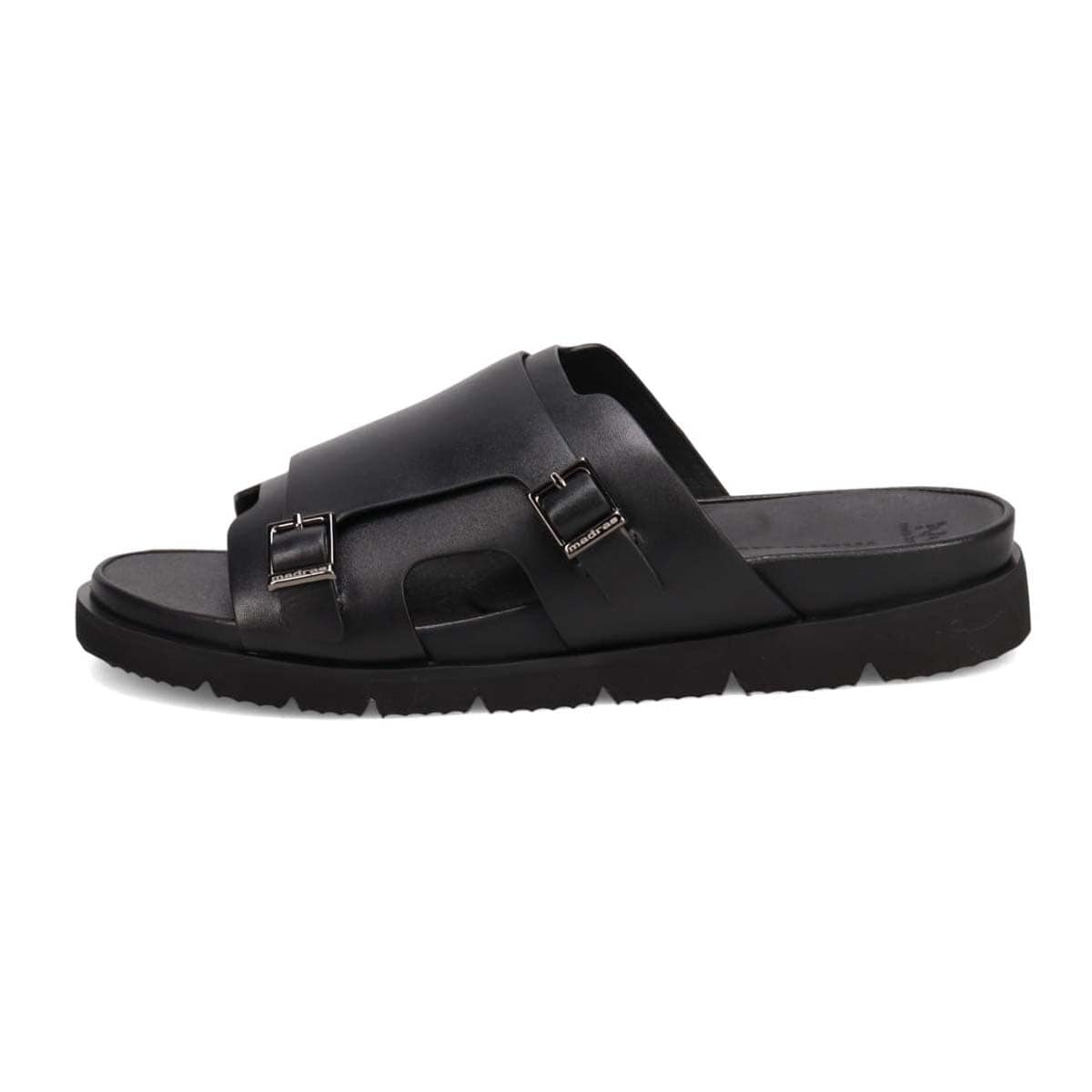 マドラス madras メタインソール搭載シューズ  レザーサンダル  M532MT BLACK M（25.0～25.5ｃｍ）