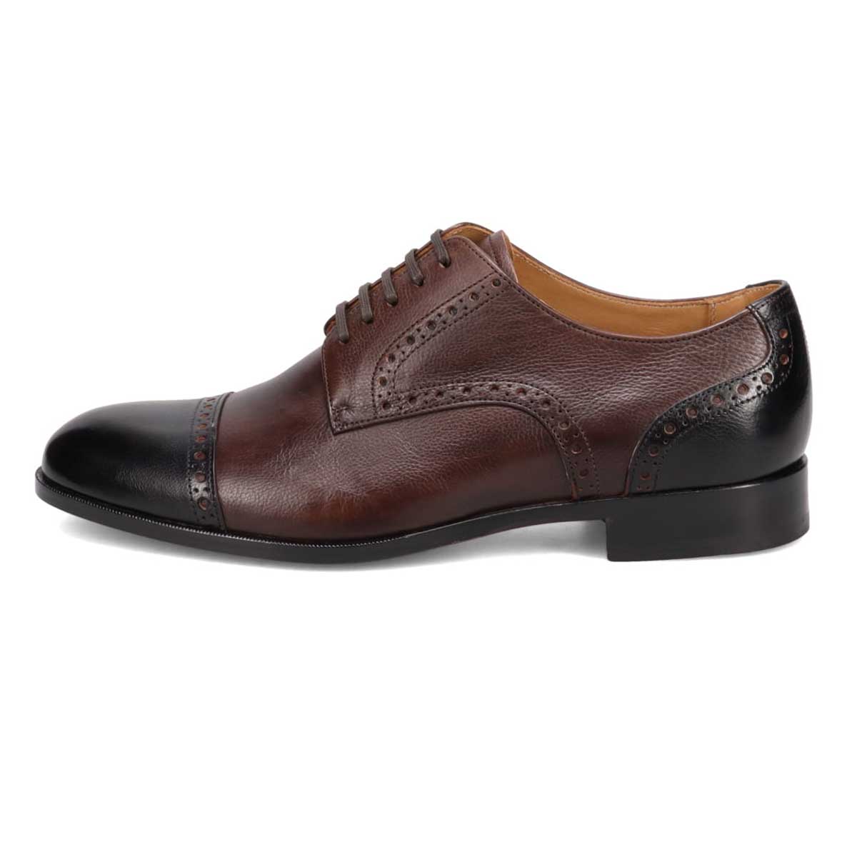 マドラス madras metaインソール  外羽根ストレートチップビジネスシューズ M556MT BLACK/BROWN 25.0