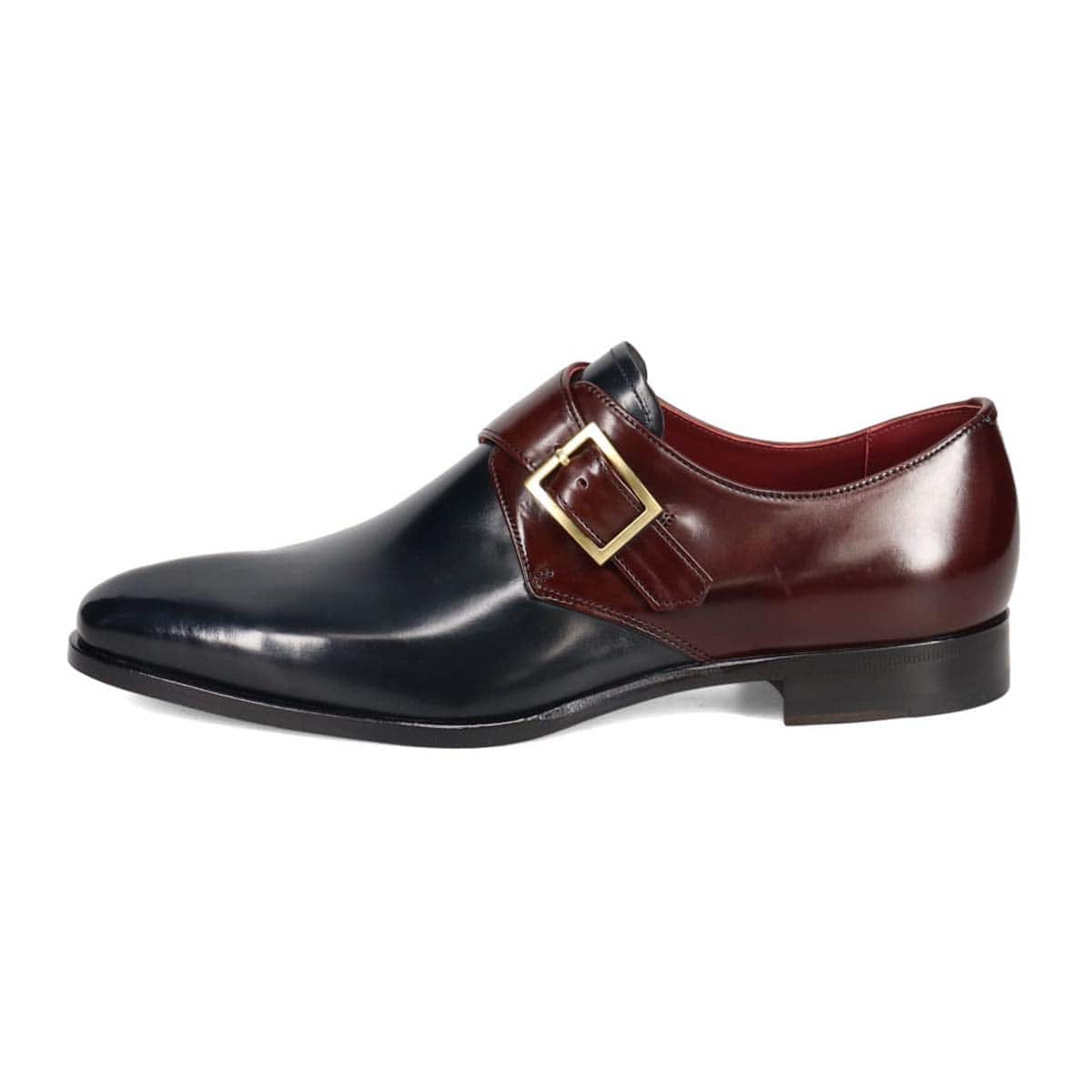 マドラス madras metaインソール搭載シューズ  モンクストラップドレスシューズ　M559MT NAVY/D-BROWN 25.0