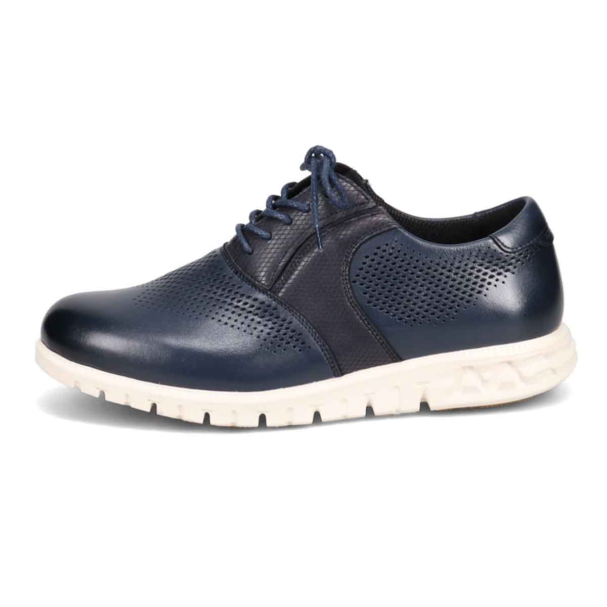 マドラス madras 特許 Recovery meta insole搭載シューズ メンズカジュアルレザースニーカー　M572MT NAVY 25
