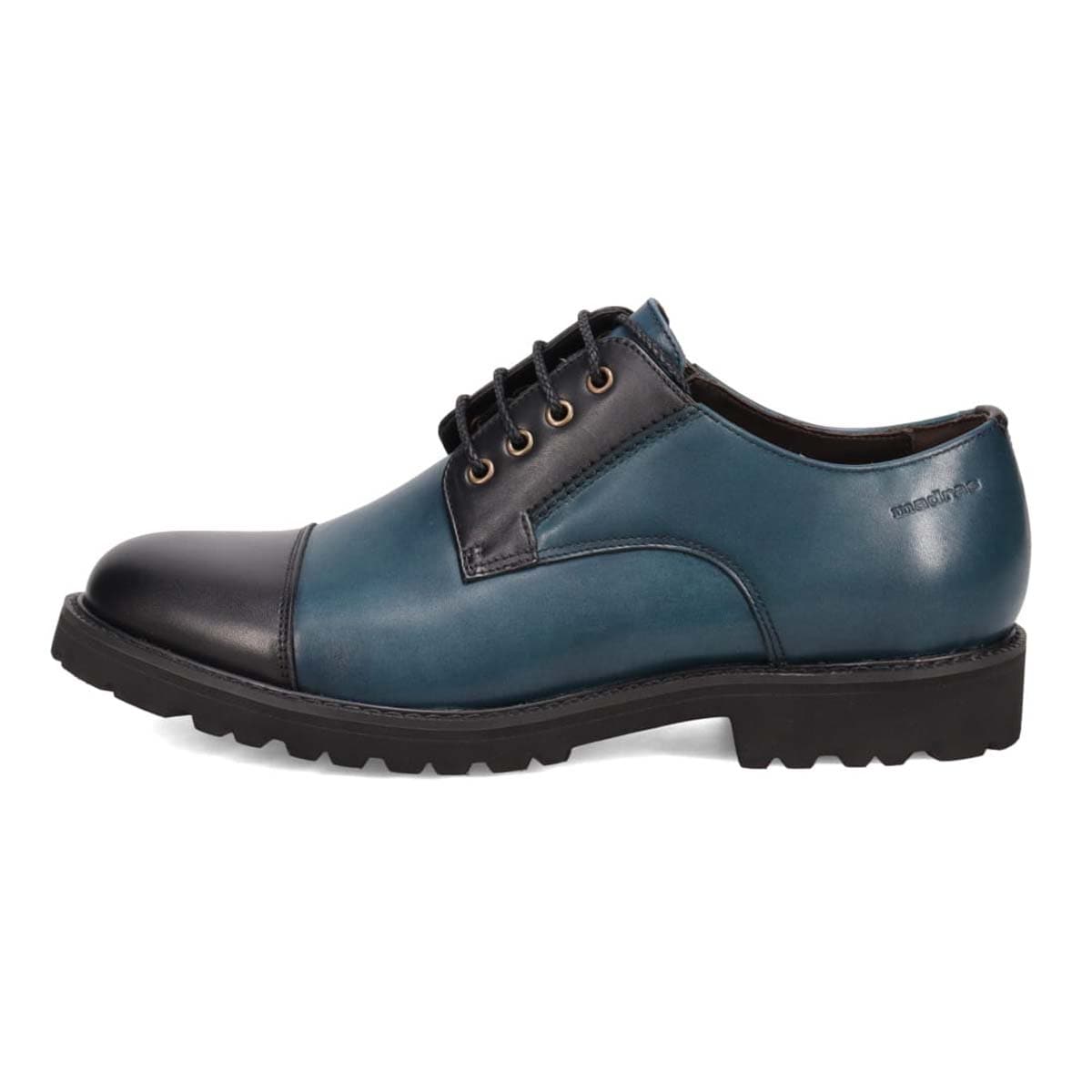 【ウィメンズサイズ】マドラス madras metaインソール搭載シューズ  レースアップカジュアルシューズ　MS651MT BLACK/NAVY 23.0
