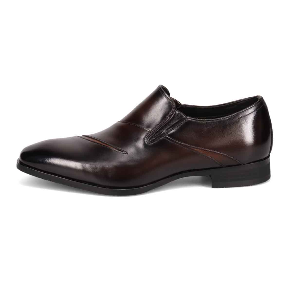 【GORE-TEX】マドラス madras 特許 Recovery meta insole搭載シューズ　ゴアテックス スリッポンドレスシューズ　M717MT D-BROWN/BROWN 25.0