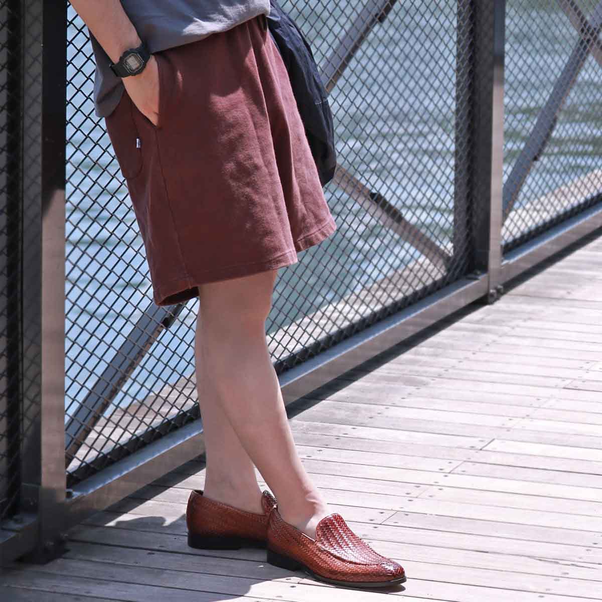 マドラス madras metaインソール meta insole  スリッポンドレスカジュアルシューズ M8635MT BROWN 25.0