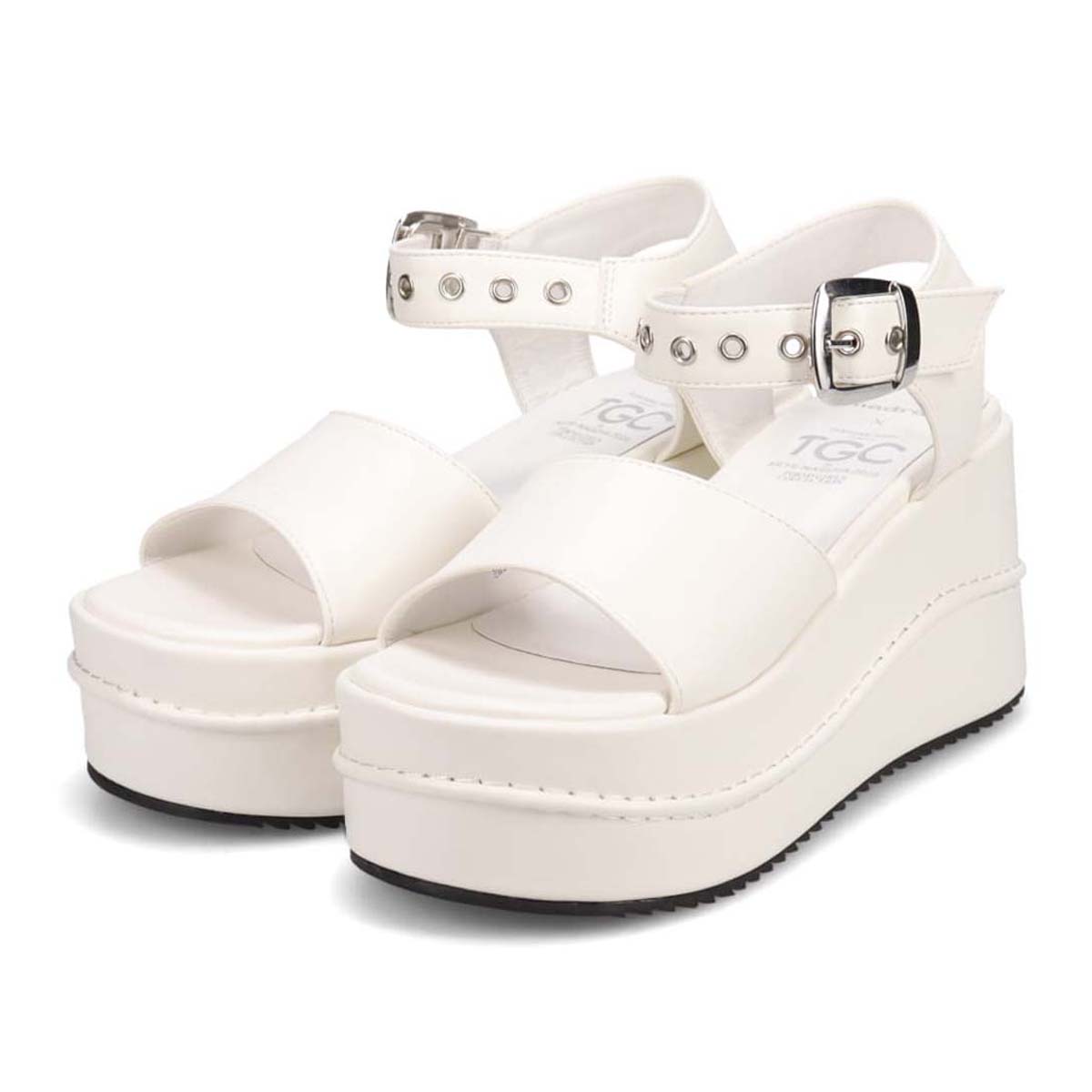 TGC×madras　最旬トレンドを履きこなす！TGC in あいち・なごや 2026 出演モデル着用シューズ　厚底サンダル　MAL7583TGC WHITE M（23.0cm～23.5cm）