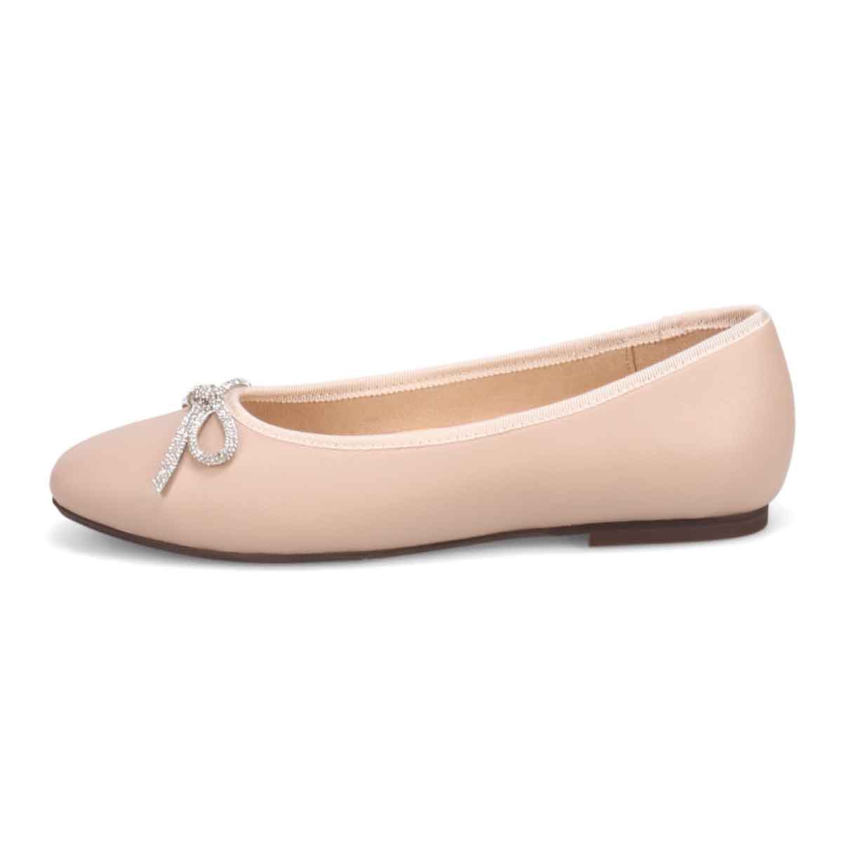 マドラス madras 特許 Recovery meta insole搭載 キラキラリボン バレエシューズ MAL9168MT BEIGE 23.0