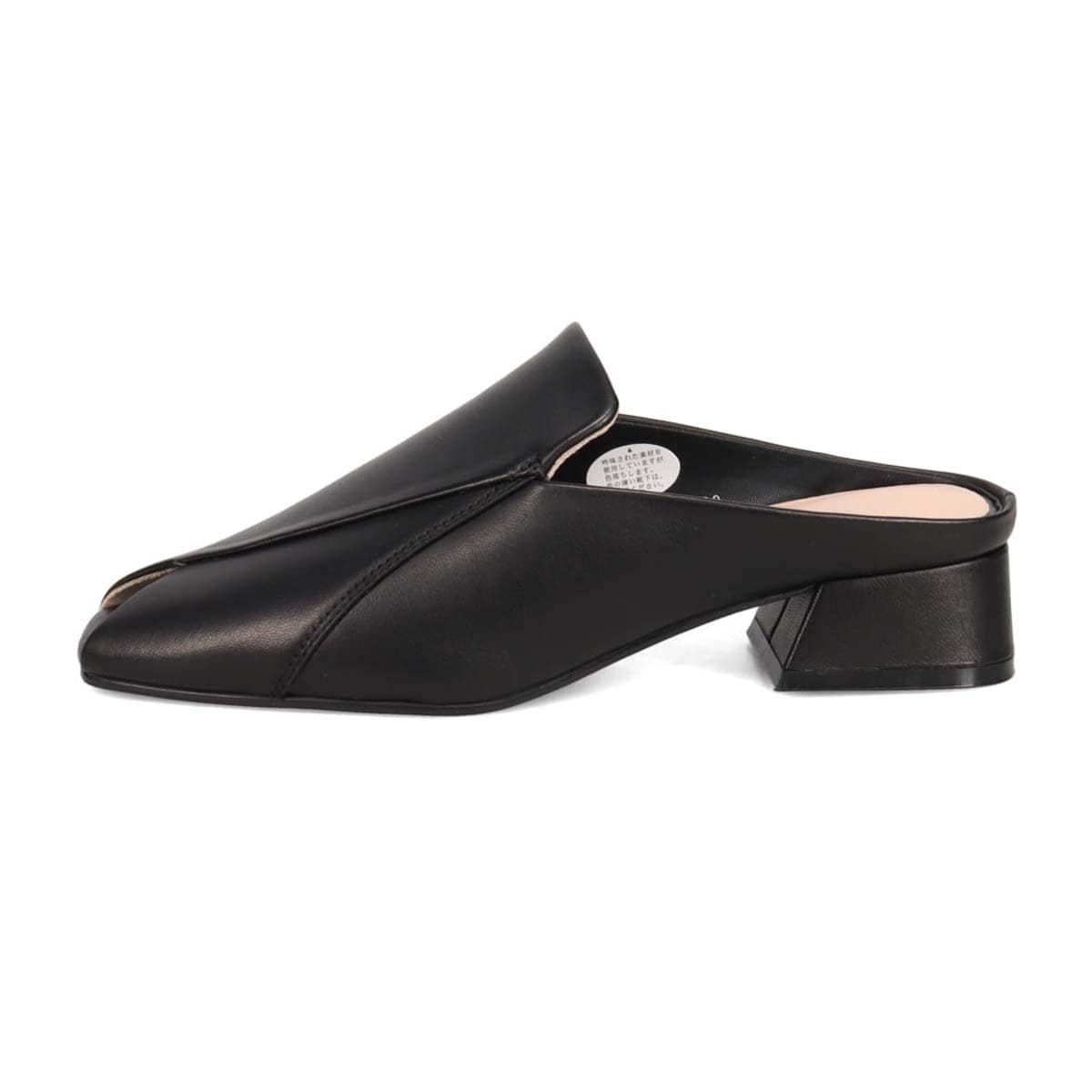 ミッシーデミッシー missy des missy シワ加工　甲深ミュールサンダル　MMD2701 BLACK 23.0