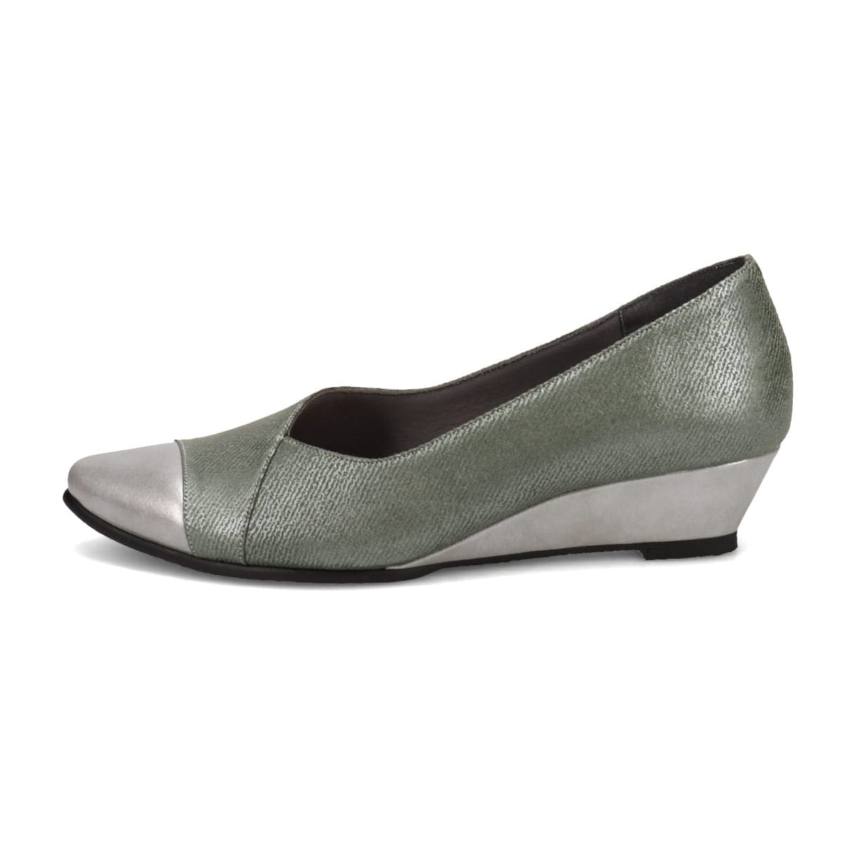 ミッシー デ ミッシー missy des missy 斜めカットが特徴のデザインパンプス MMD3626 KHAKI-PRINT 23.0