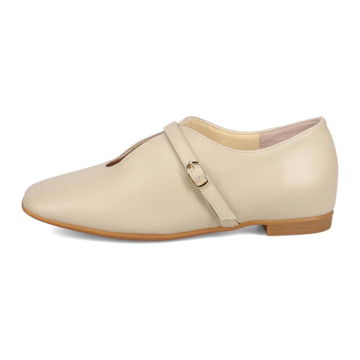 ミッシーデミッシー missy des missy 甲ベルト フラットシューズ　MMD3640 BEIGE 23.0