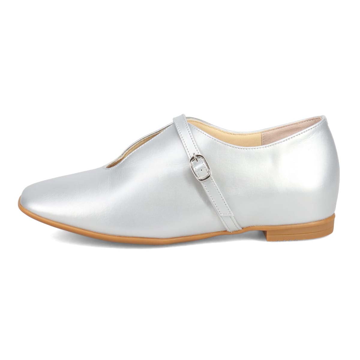 ミッシーデミッシー missy des missy 甲ベルト フラットシューズ　MMD3640 SILVER 23.0