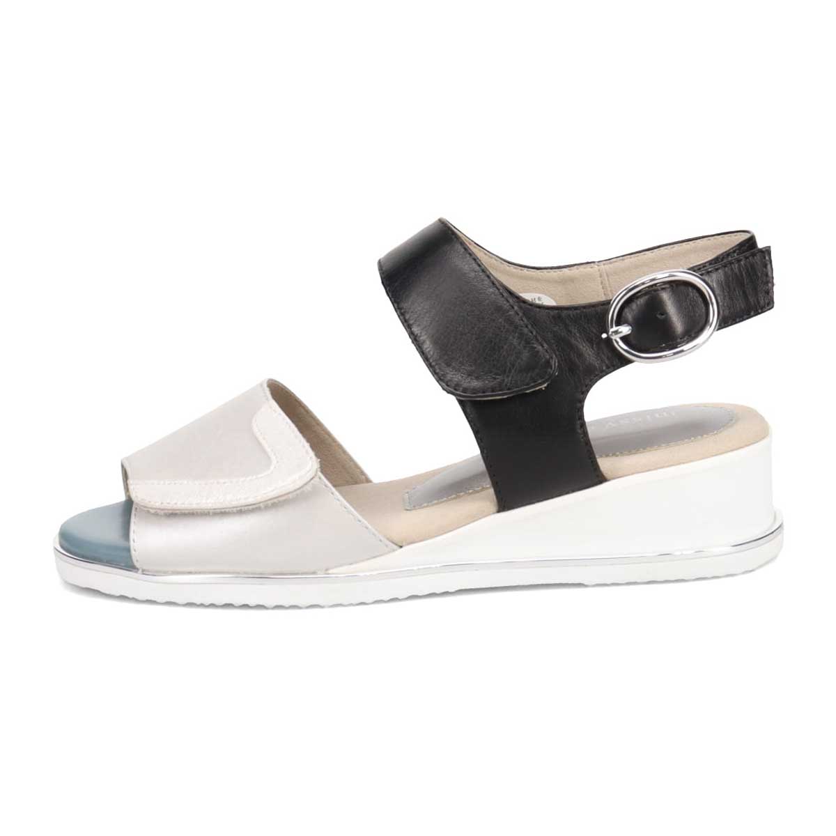 ミッシーデミッシー missy des missy EVA加工ソールのスポーツサンダル  MMD7526 SILVER/BLACK M　(23.0～23.5)
