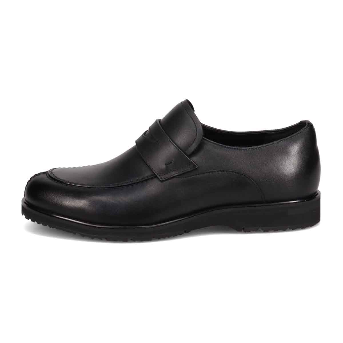 【GORE-TEX×防滑】madras Walk「Recovery Shiatsu Insole」搭載　指圧効果により血行をよくする。ゴアテックス搭載   防滑  幅広4E ラウンド スリッポンドレスカジュアルシューズ　MW7412HR BLACK 25.0