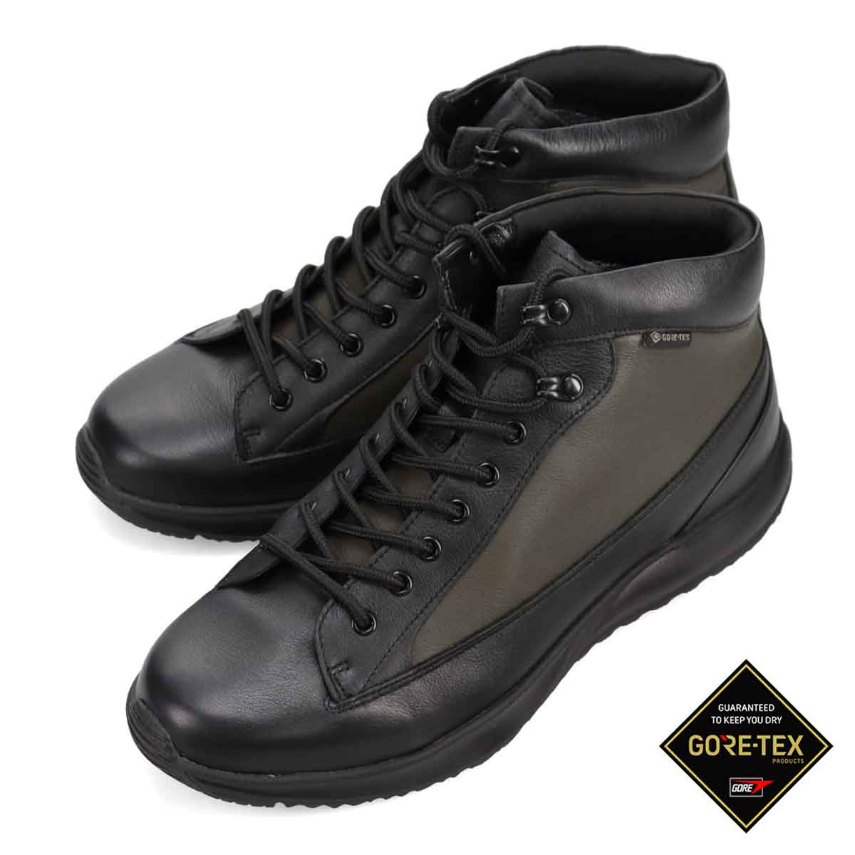 【GORE-TEX】マドラスウォーク madrasWalk　全天候快適なレースアップ・カジュアルブーツ  MW7603 BLACK/OLIVE 25.0