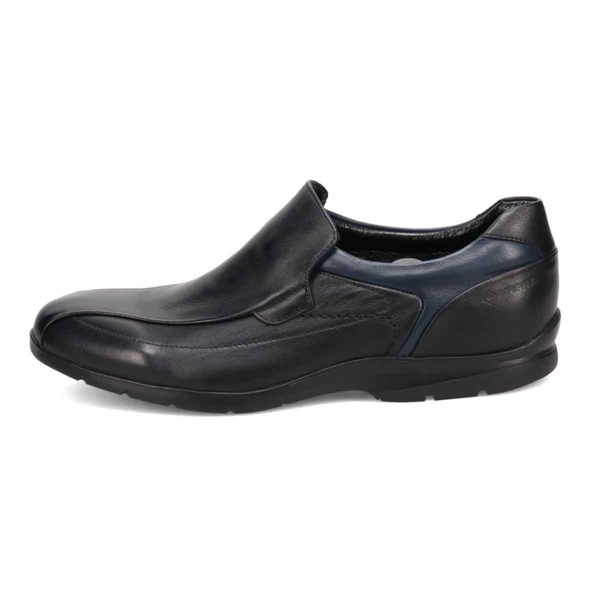 【GORE-TEX】マドラスウォーク madras Walk 「Recovery Shiatsu Insole」搭載で指圧効果により血行をよくする。　全天候快適なゴアテックススリッポン・カジュアルシューズ　MW7702R BLACK/NAVY 25.0