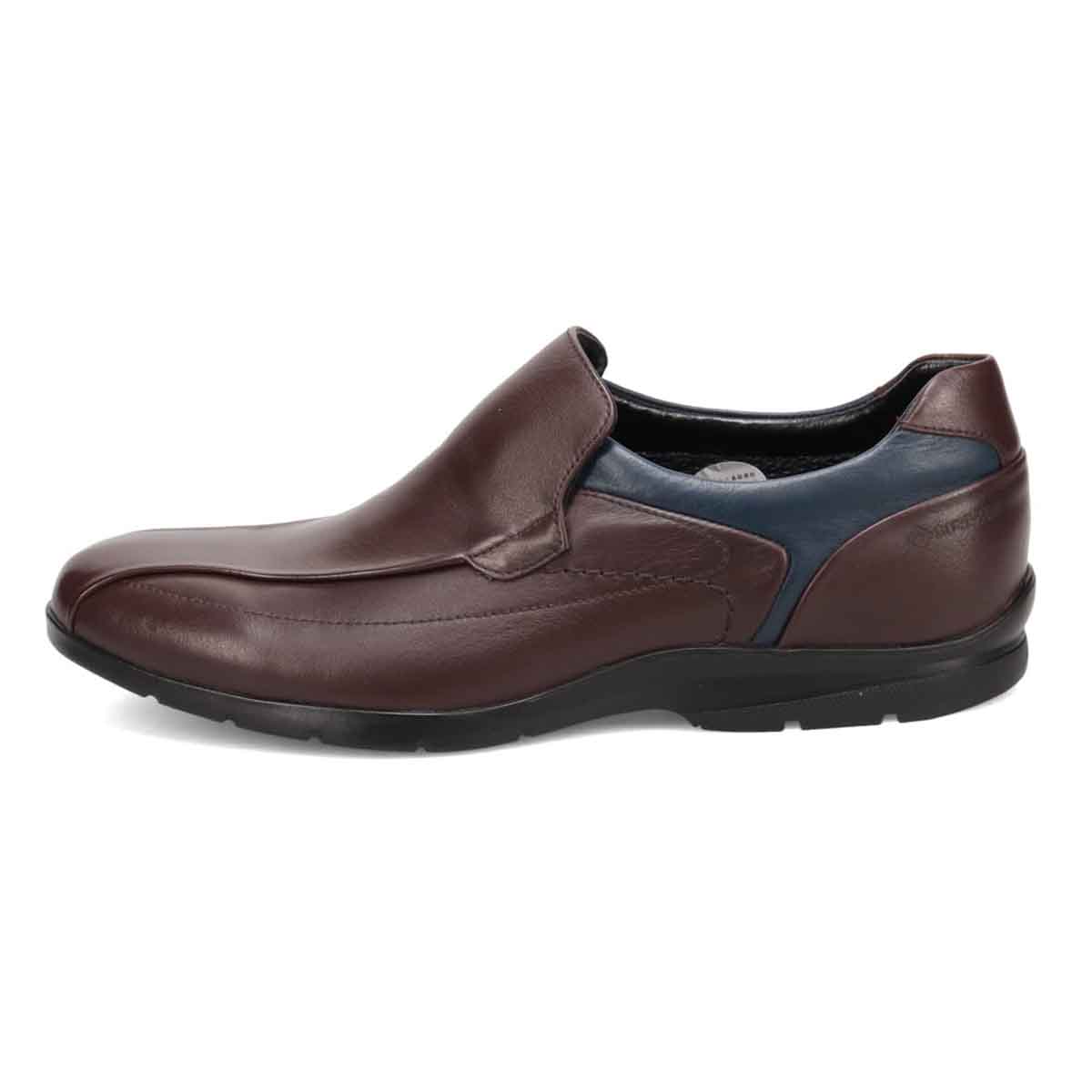 【GORE-TEX】マドラスウォーク madras Walk 「Recovery Shiatsu Insole」搭載で指圧効果により血行をよくする。　全天候快適なゴアテックススリッポン・カジュアルシューズ　MW7702R D-BROWN/NAVY 25.0