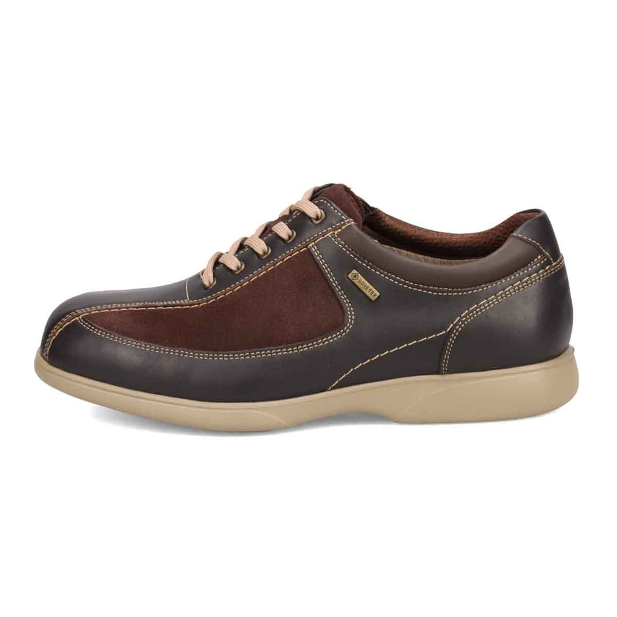 【GORE-TEX 】 マドラスウォーク madras Walk 雨に強く蒸れにくい レースアップ・ウォーキングスニーカー MW8400 D-BRNWN/D-BROWN 25.0