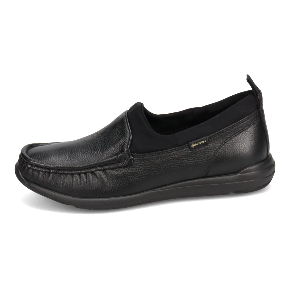 【GORE-TEX】マドラスウォーク madras Walk 「Recovery Shiatsu Insole」搭載で指圧効果により血行をよくする。ゴアテックス・モカシンスリッポンシューズ　MWL1021R BLACK 23.0