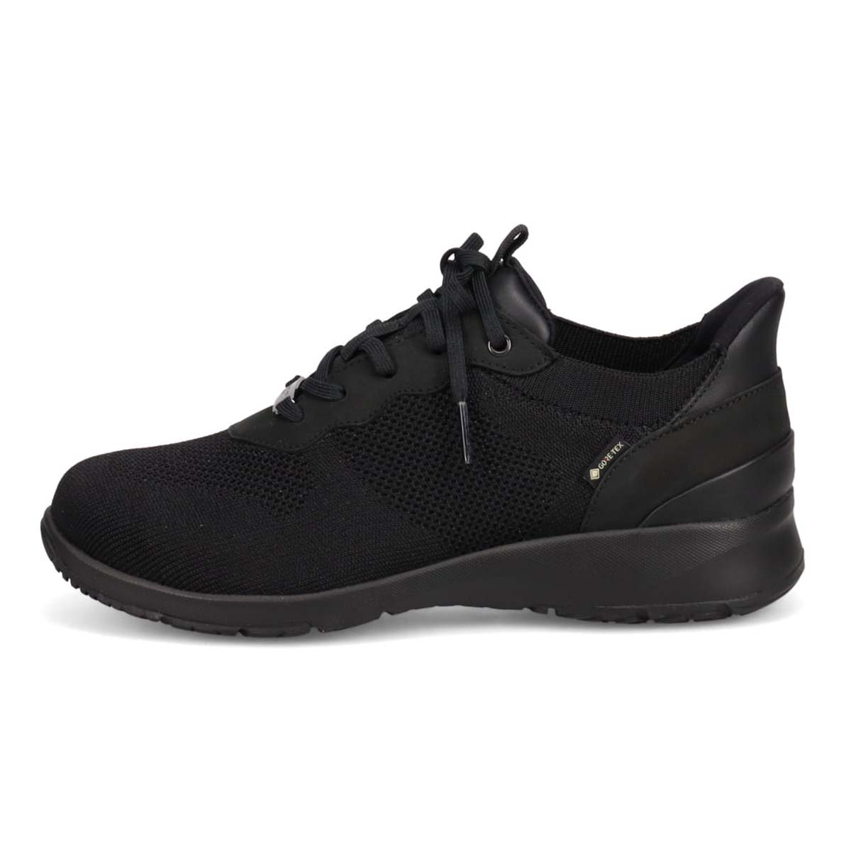 【GORE-TEX】マドラスウォーク madras Walk 「Recovery Shiatsu Insole」搭載で指圧効果により血行をよくする。カジュアルレースアップクイックフィットスニーカー  MWL1035R BLACK 23.0