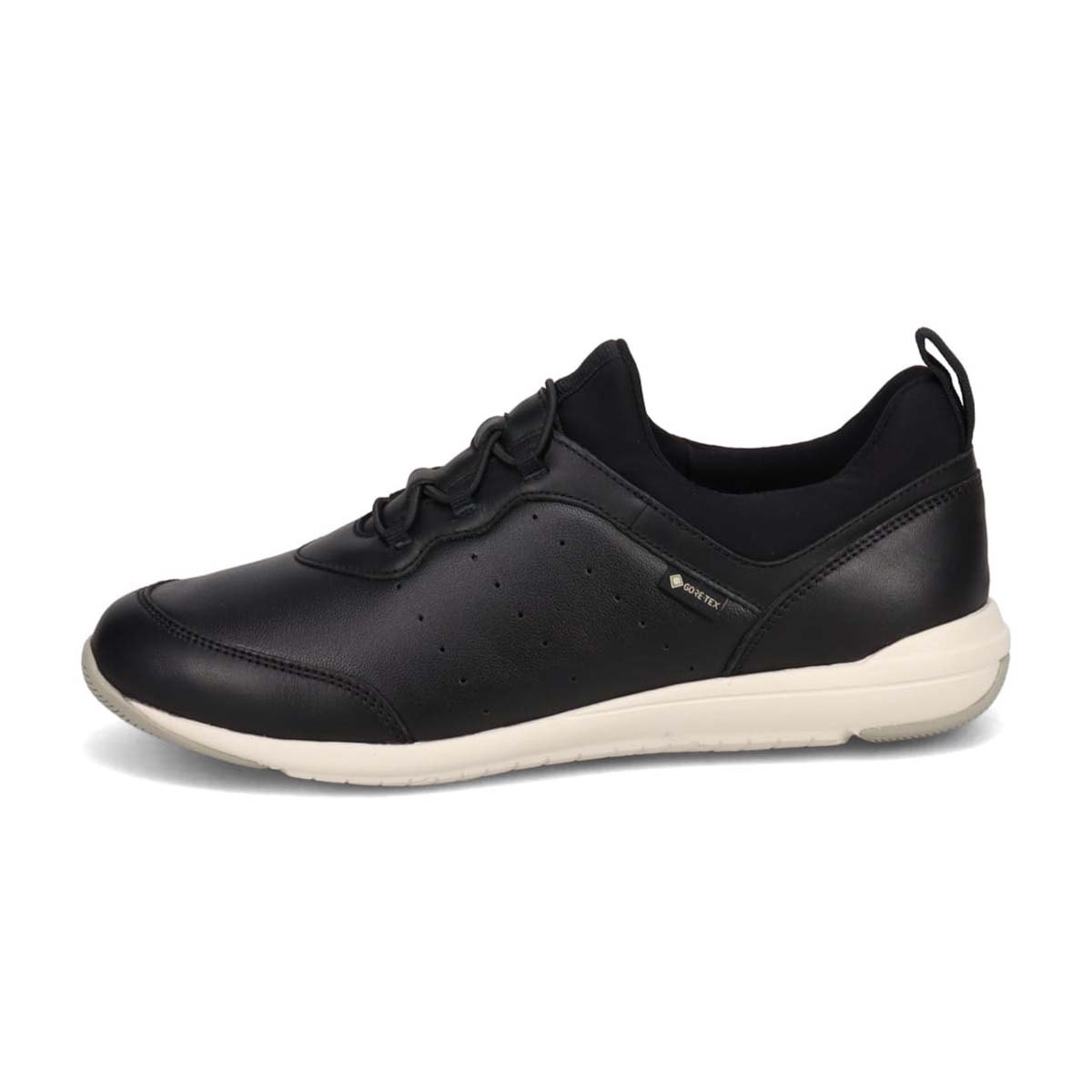 【GORE-TEX】マドラスウォーク madras Walk 「Recovery Shiatsu Insole」搭載で指圧効果により血行をよくする。　シープレザーローテクスニーカー   MWL1044R BLACK 23.0