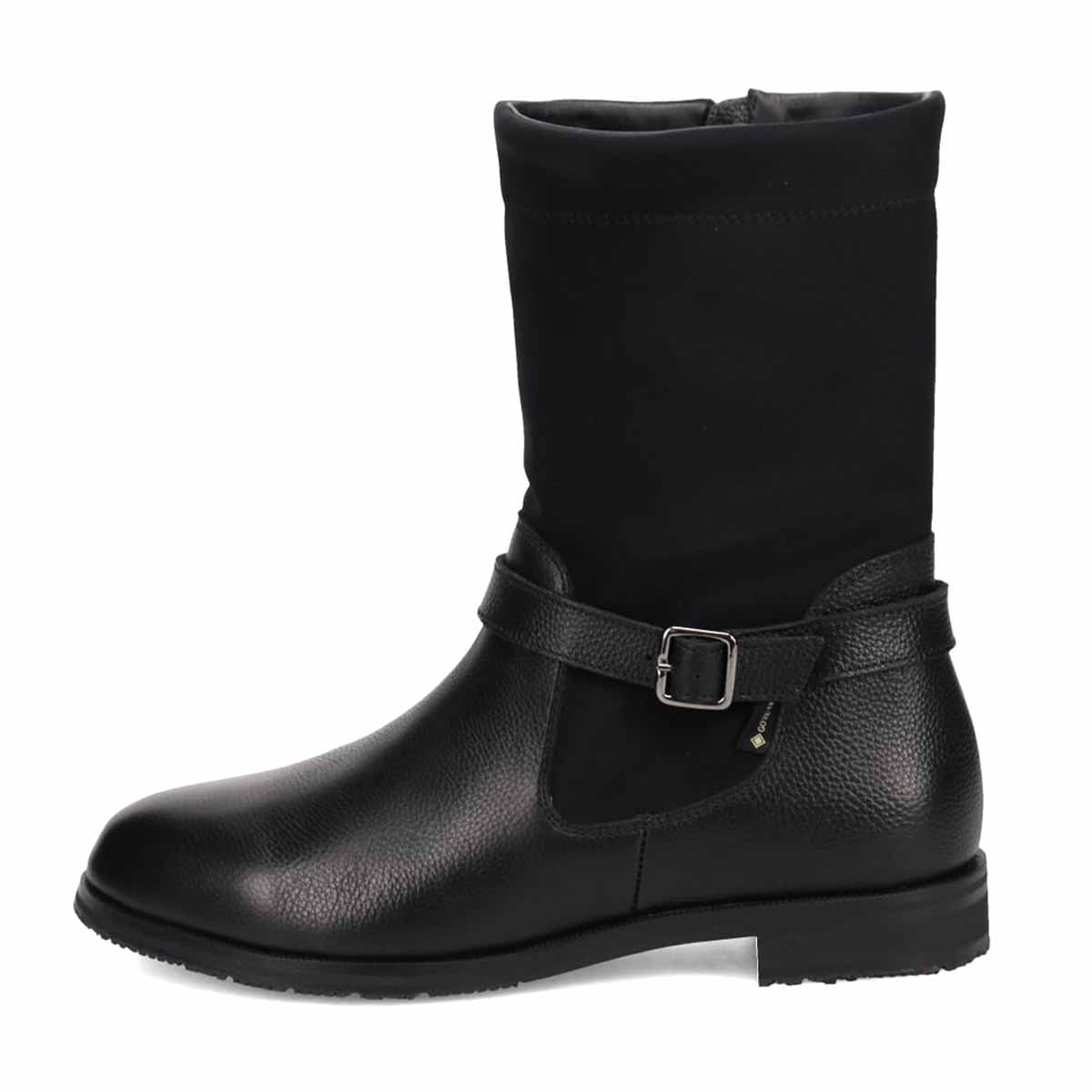 【防滑ソールタイプ】GORE-TEX マドラスウォーク madras Walk ストレッチコンビ/ベルトブーツ MWL1112H BLACK 23.0