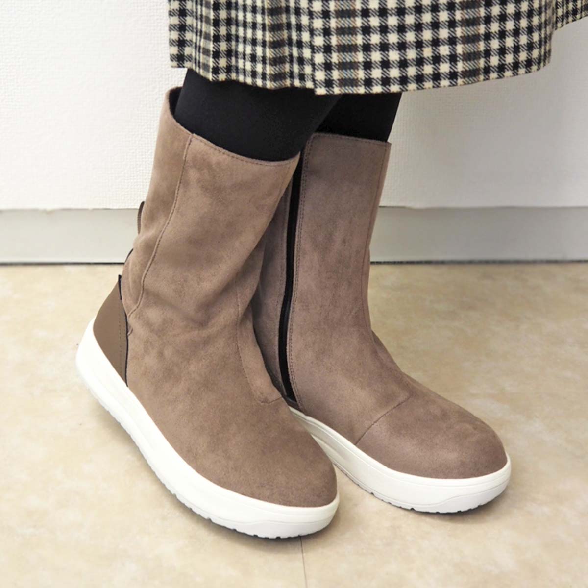 【GORE-TEX】マドラスウォーク madras Walk  厚底ミドルブーツ　MWL2236 OAK 23.0