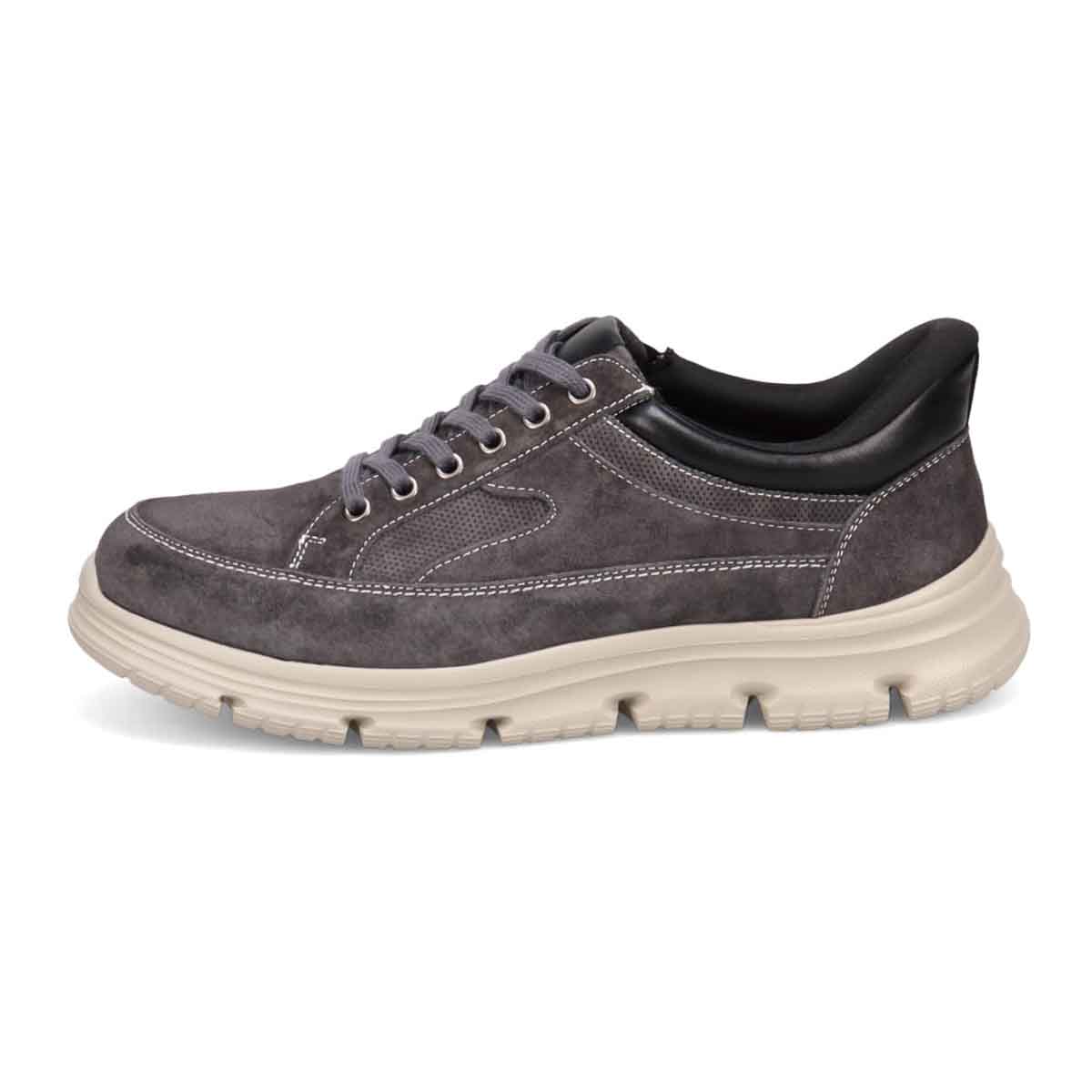 プロ コンフォート PRO-COMFORT メンズ レースアップカジュアルシューズ　PC6014 GRAY-SILKY 25