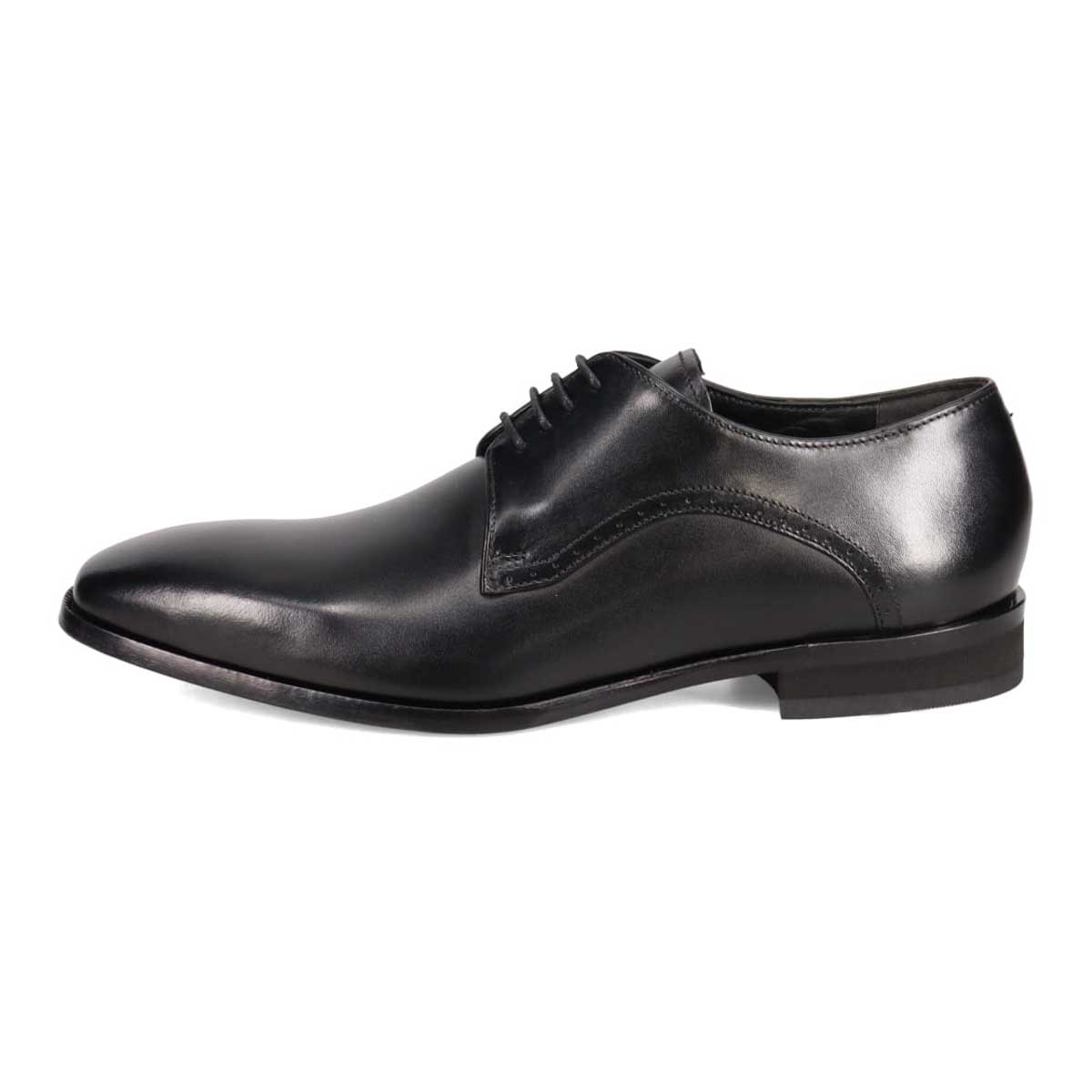 ペリーコレクション PERRY COLLECTION 外羽根プレーントゥビジネスシューズ  PR6502 BLACK 25.0