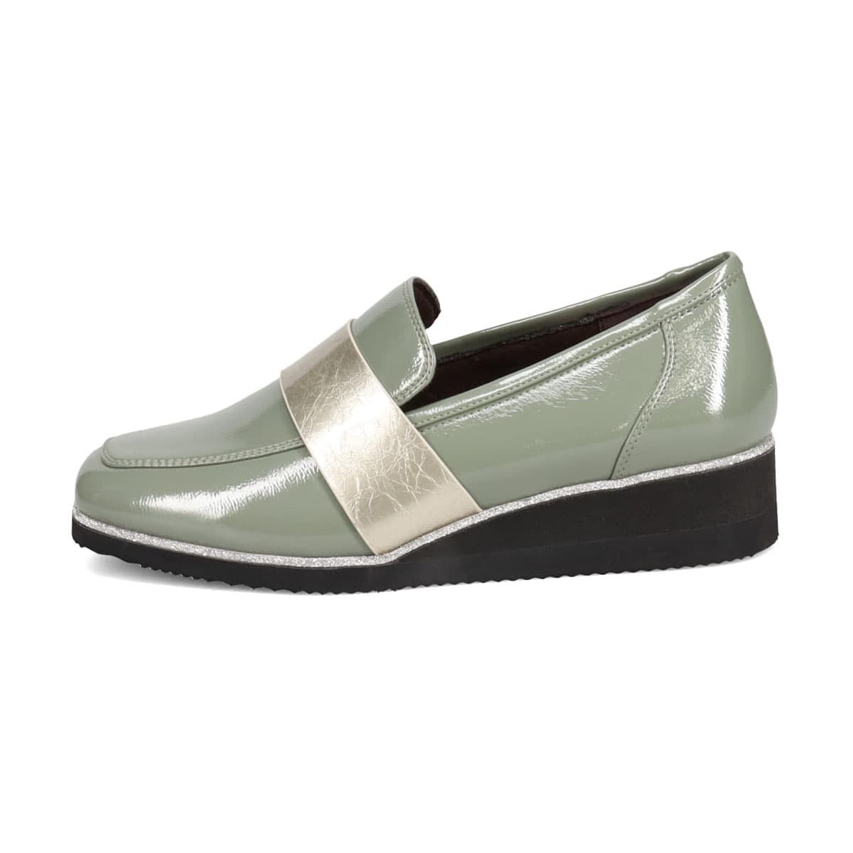テーン tehen クッションインソールで履き心地抜群、きれいめローファー　TN1775 GRAY-ENAMEL 23.0