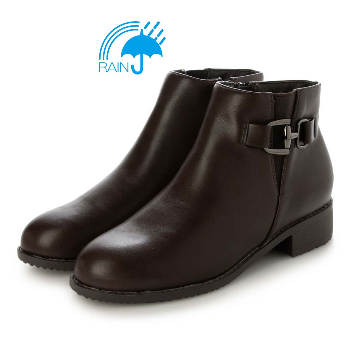 テーン tehen  オールウェザーサイドビット金具付き サイドゴアブーツ　TN2304 D-BROWN M（23.0～23.5）