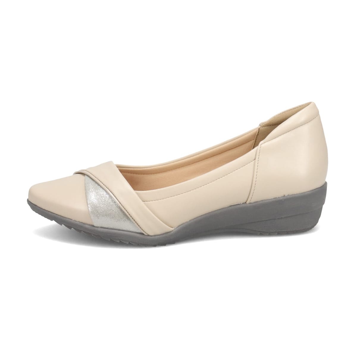 テーン tehen 履き心地抜群の異素材コンビパンプス TN4019(23.0 BEIGE 