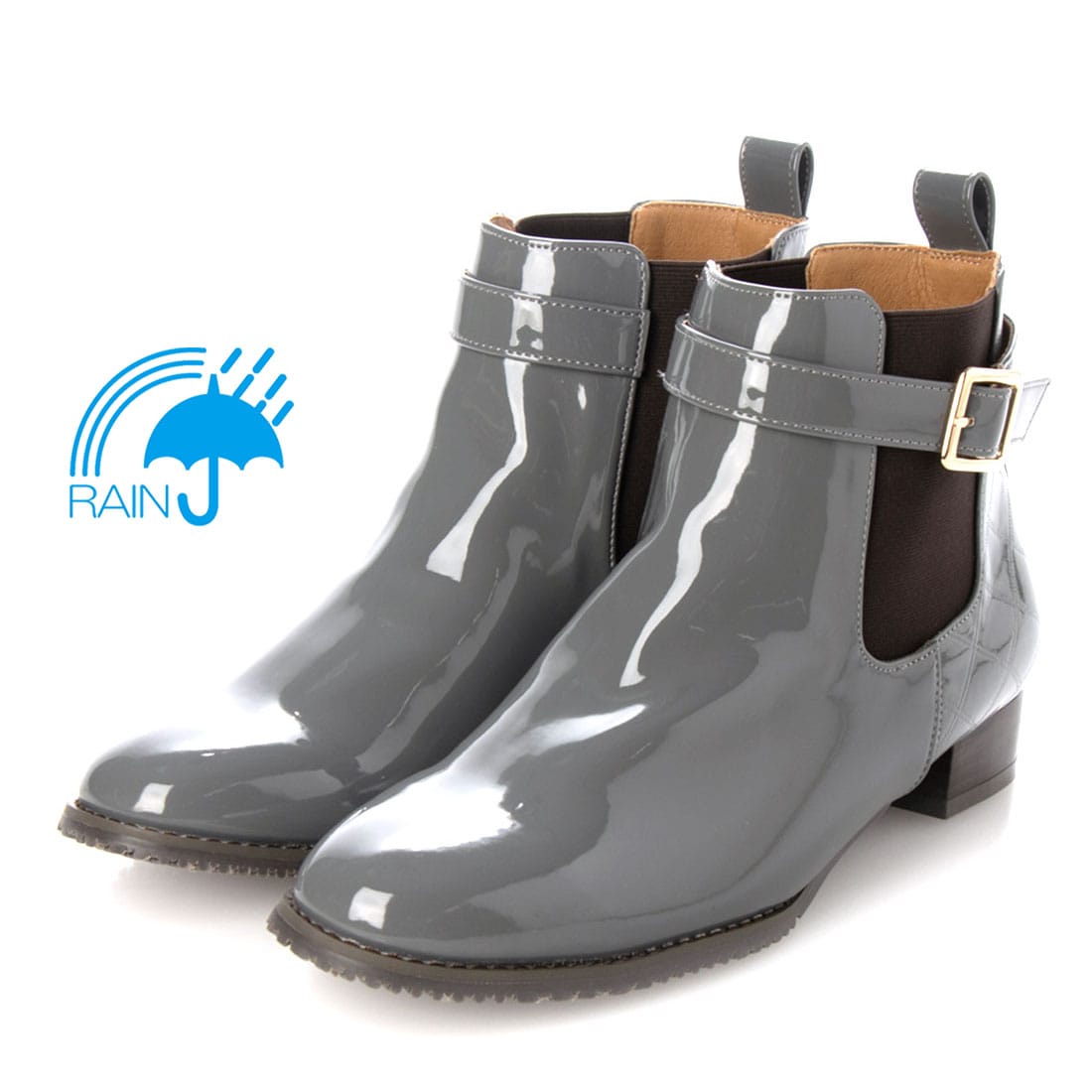 【防水加工】テーン tehen 雨の日も安心♪防水サイドゴアブーツ　TN5002 GRAY M　(23.0～23.5)