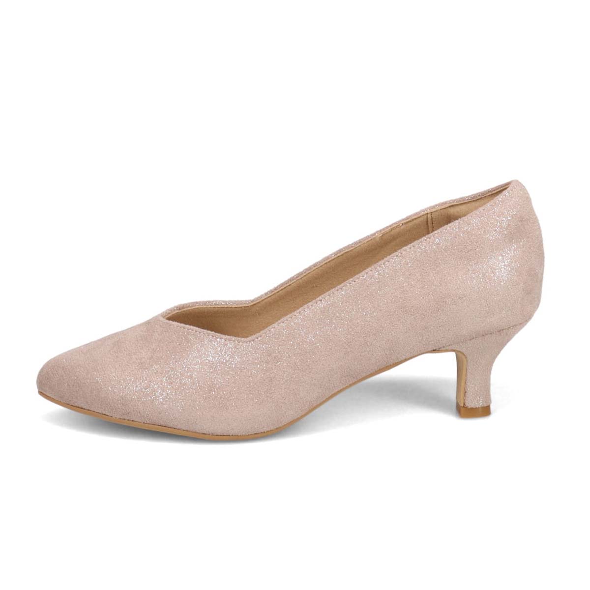 テーン tehen【Vカット】レディース パンプス 通勤 5㎝ヒール 歩きやすい TN5501 BEIGE-M 23.0