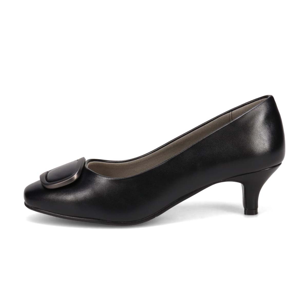 テーン tehen 甲飾り付き　5.0cmヒールデザインパンプス　TN5513 BLACK 23