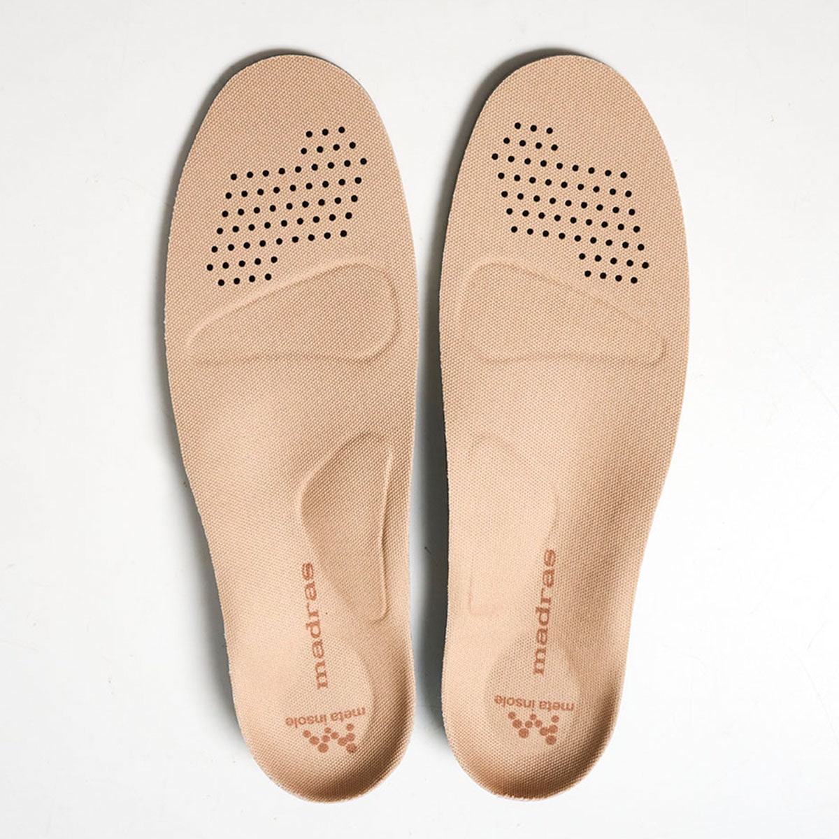 マドラス madras  meta インソール ユニセックスカップインソール アクティブタイプ【返品不可商品】 BEIGE Mサイズ（25.5～26.5）