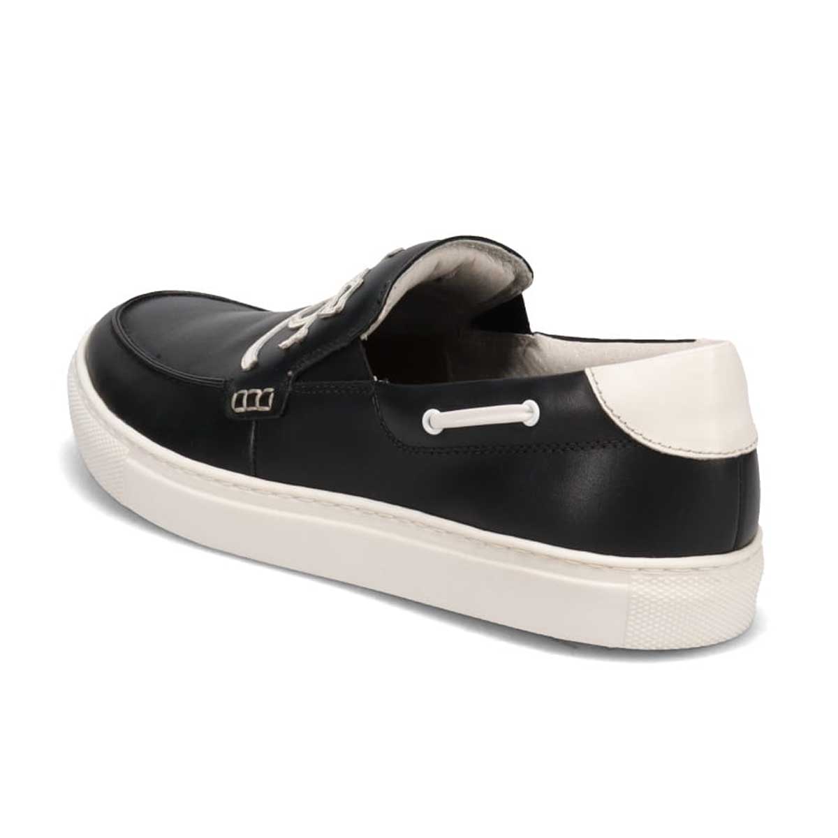 カステルバジャック CASTELBAJAC スリッポンレザースニーカー  012328 BLACK 25.0