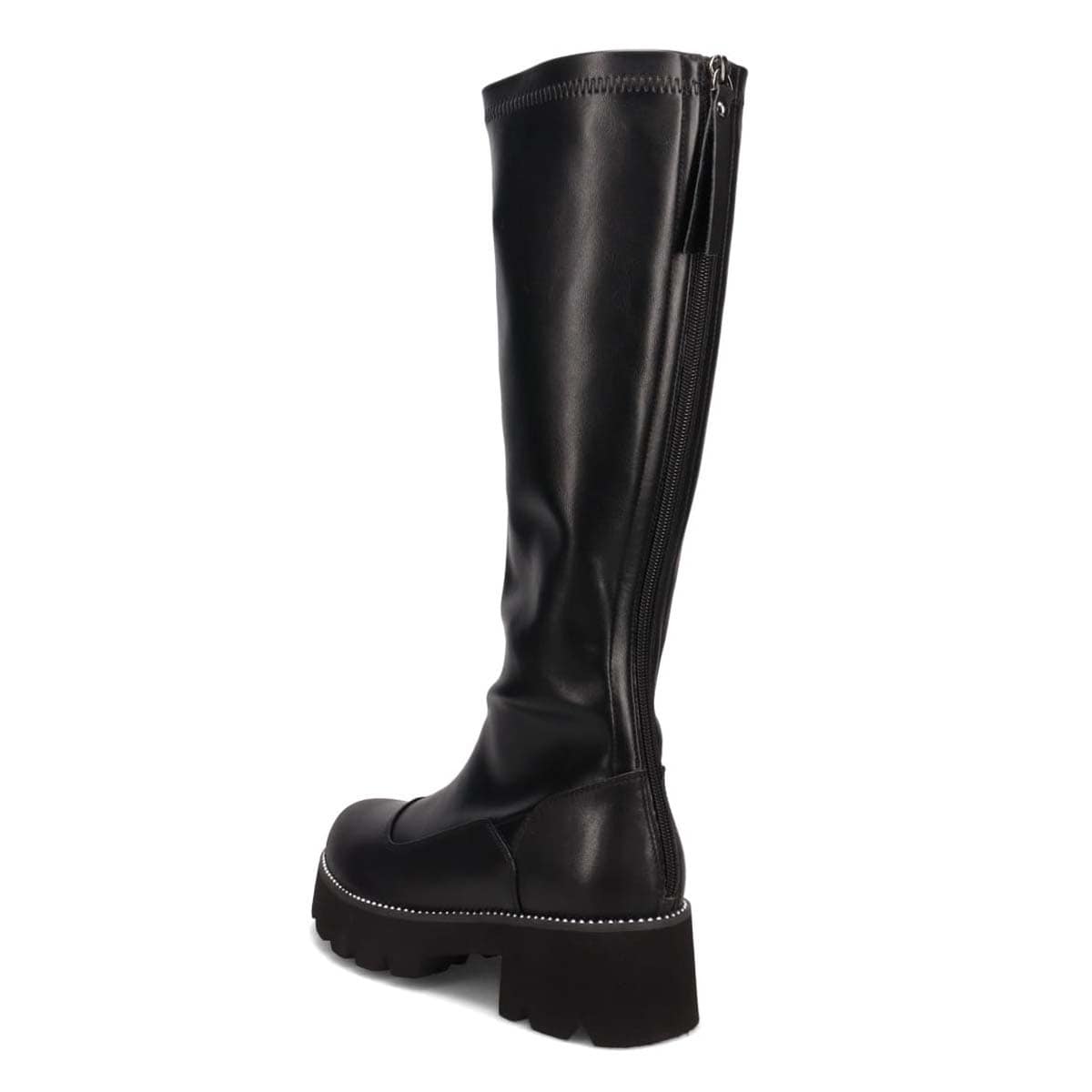 KATHARINE HAMNETT LONDON　厚底ストレッチロングブーツ 041535 BLACK 23.0