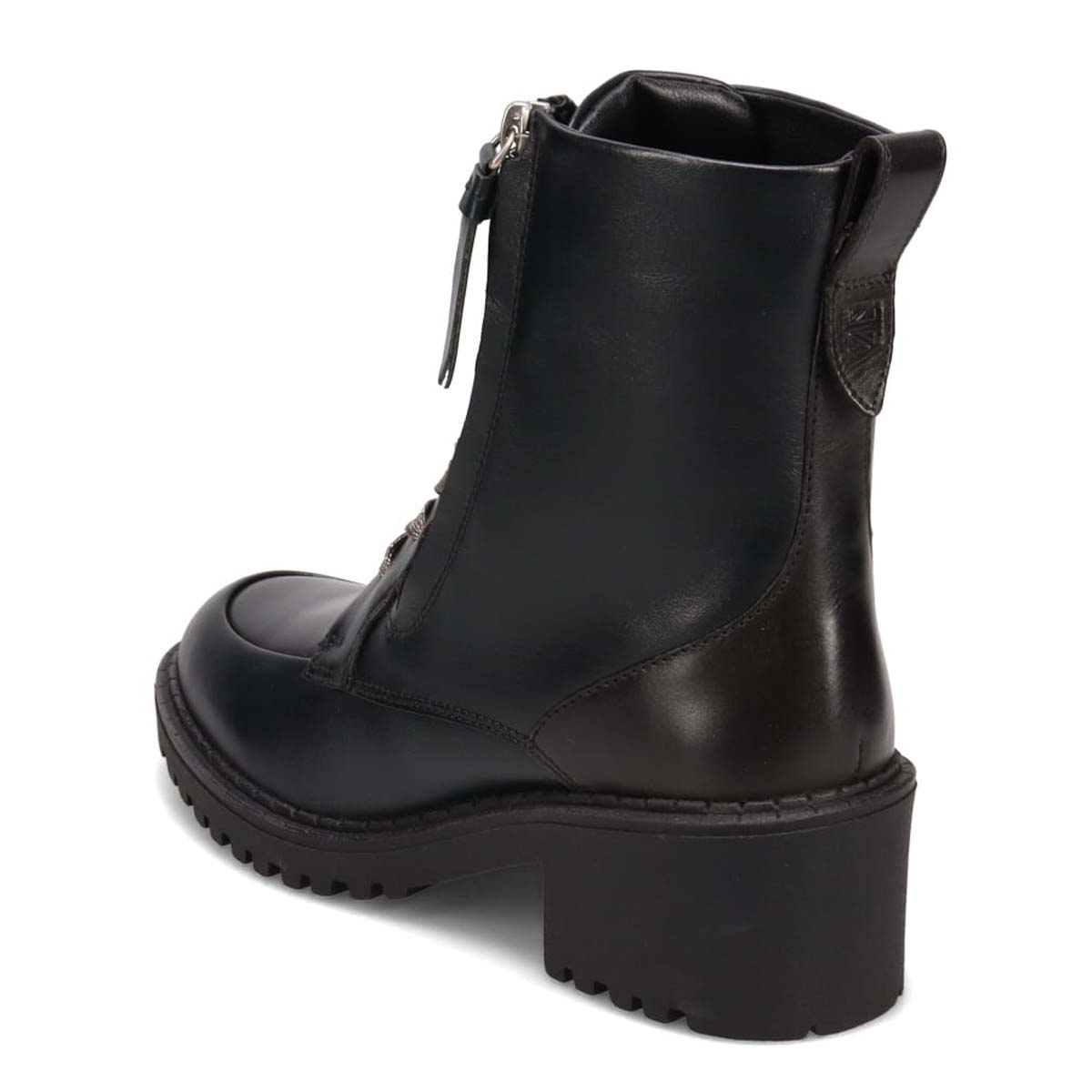 KATHARINE HAMNETT LONDON　厚底レースアップブーツ 048107 BLACK 23.0
