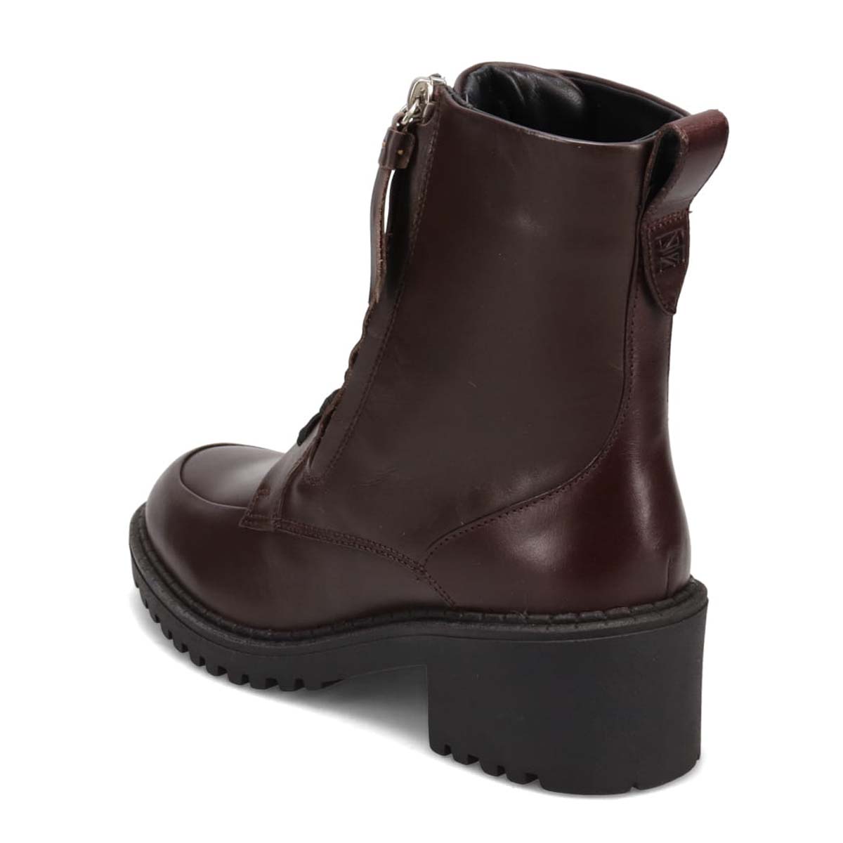 KATHARINE HAMNETT LONDON　厚底レースアップブーツ 048107 D-BROWN 23.0
