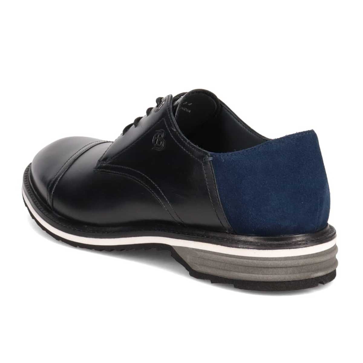 ランバンオンブルー LANVIN en Bleu レースアップ カジュアルシューズ  086514 BLACK 25.0